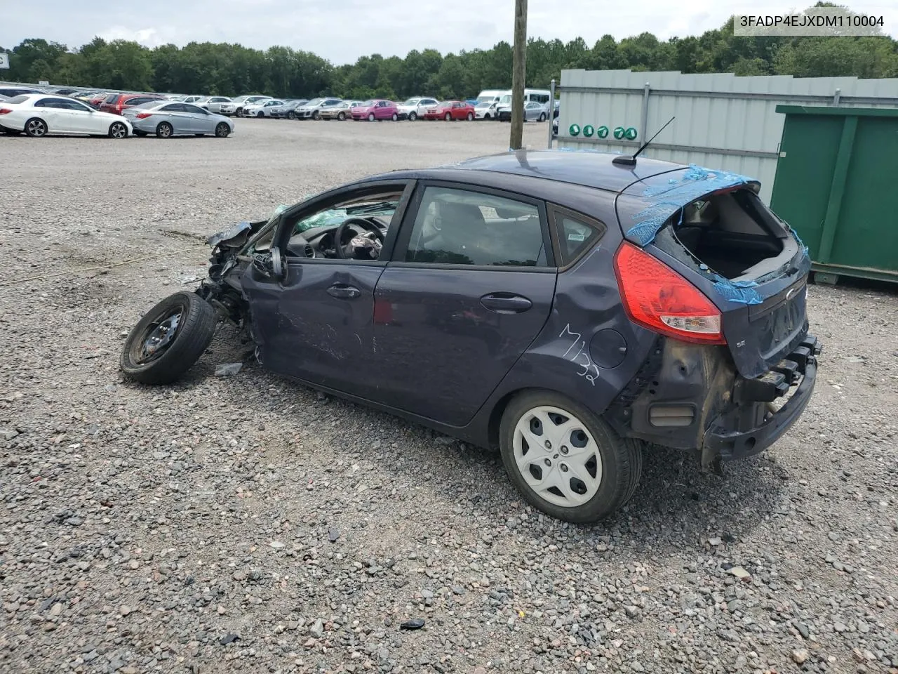 2013 Ford Fiesta Se VIN: 3FADP4EJXDM110004 Lot: 61329233