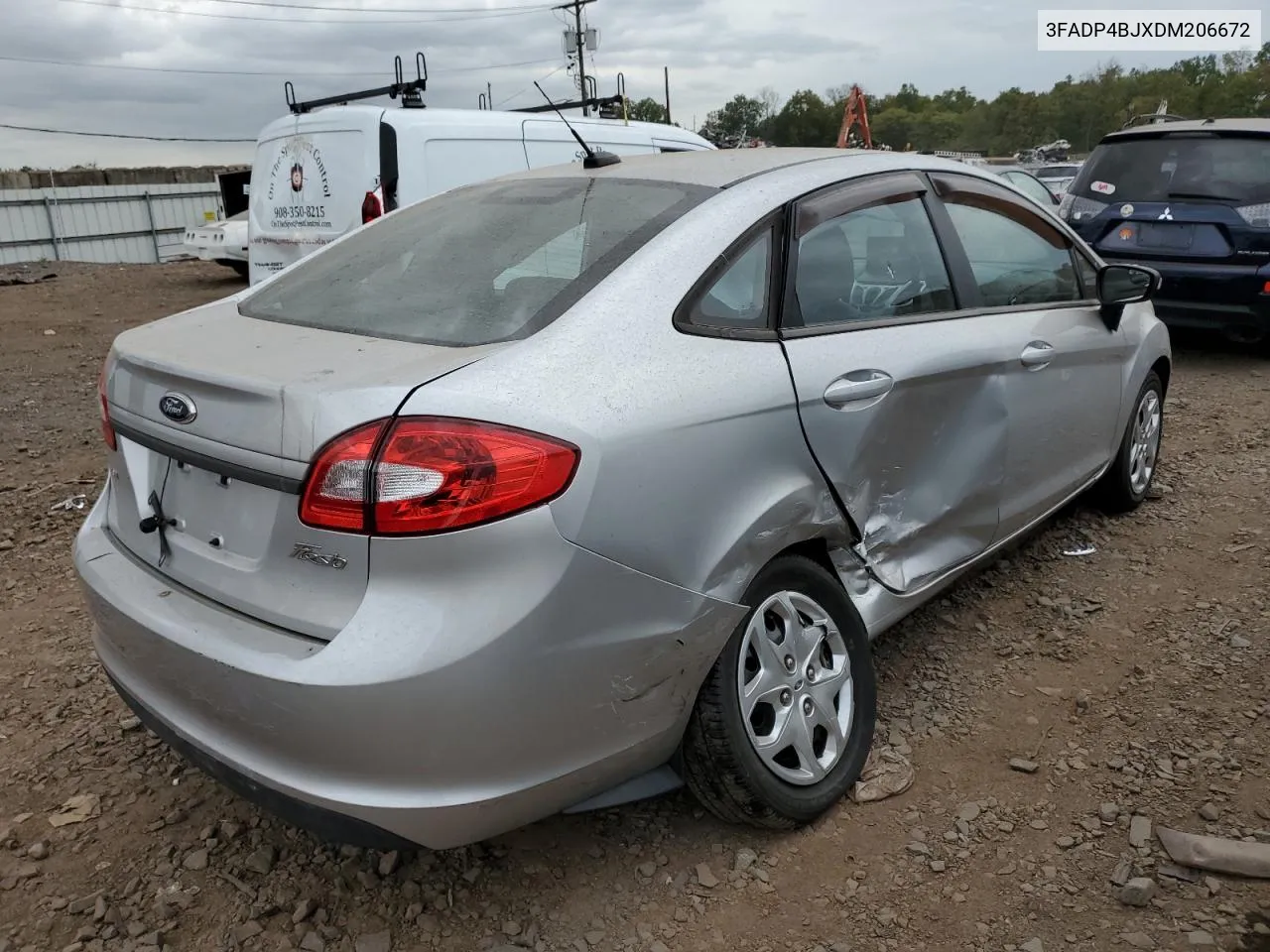 2013 Ford Fiesta Se VIN: 3FADP4BJXDM206672 Lot: 72133284