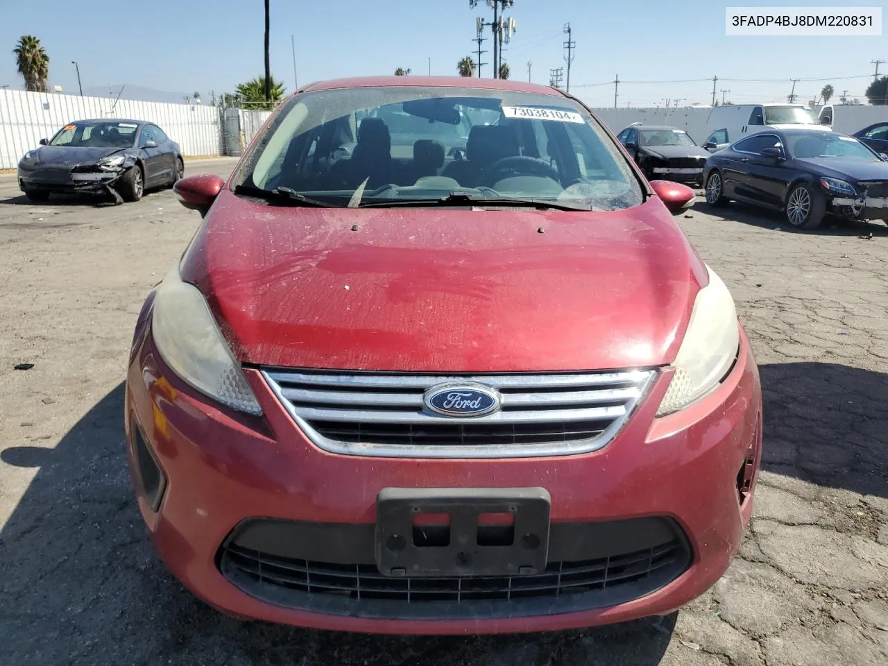 2013 Ford Fiesta Se VIN: 3FADP4BJ8DM220831 Lot: 73038104