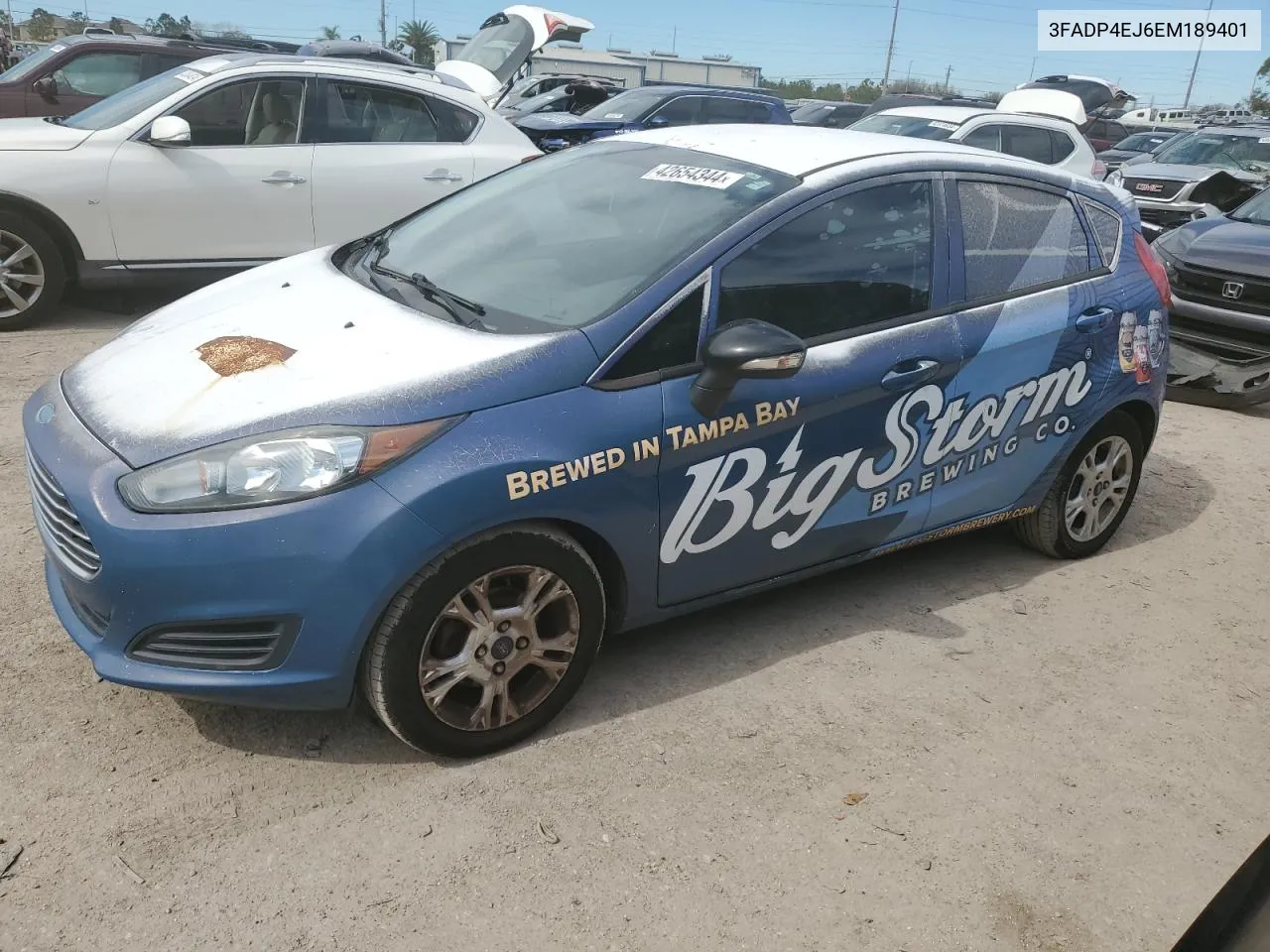 2014 Ford Fiesta Se VIN: 3FADP4EJ6EM189401 Lot: 42654344