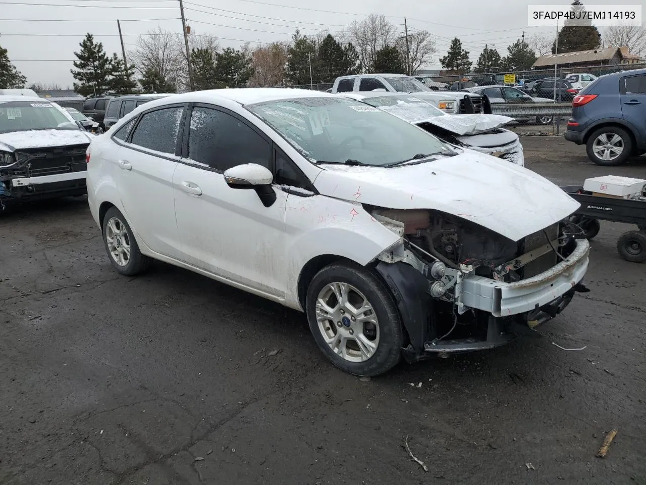 2014 Ford Fiesta Se VIN: 3FADP4BJ7EM114193 Lot: 43243834