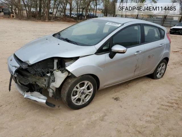 3FADP4EJ4EM114485 2014 Ford Fiesta Se