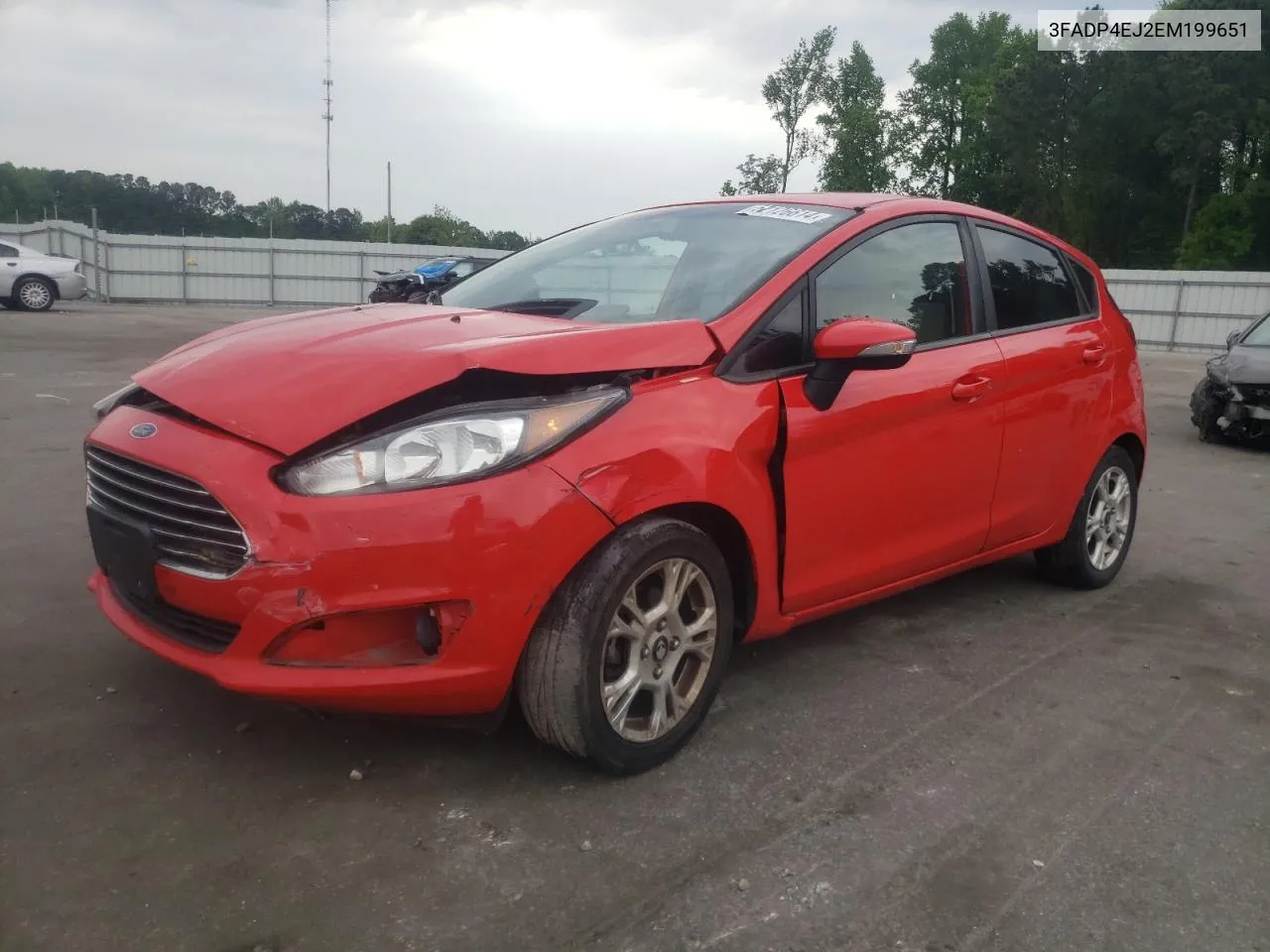 2014 Ford Fiesta Se VIN: 3FADP4EJ2EM199651 Lot: 52126614