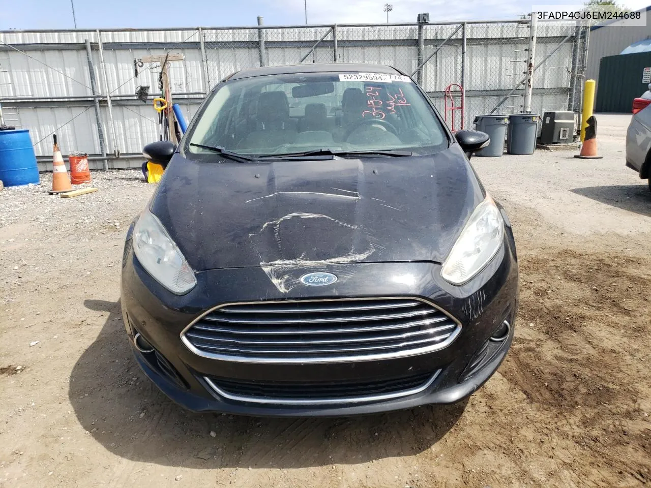 2014 Ford Fiesta Titanium VIN: 3FADP4CJ6EM244688 Lot: 52329594