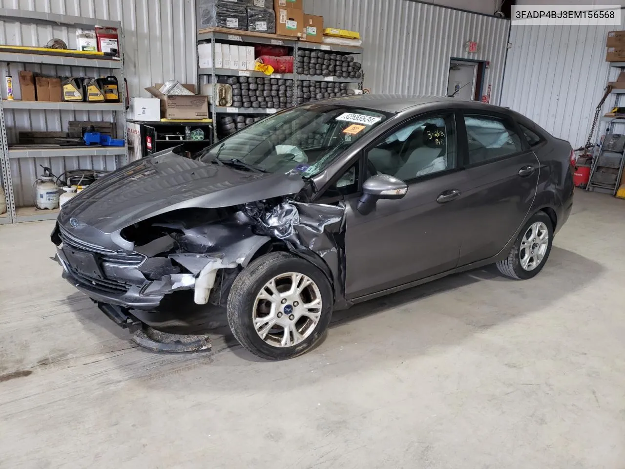 2014 Ford Fiesta Se VIN: 3FADP4BJ3EM156568 Lot: 52555524