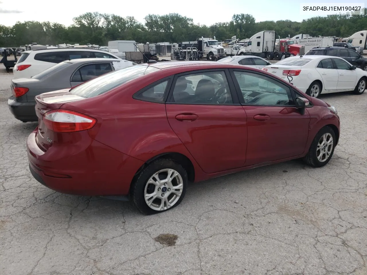 2014 Ford Fiesta Se VIN: 3FADP4BJ1EM190427 Lot: 52910064