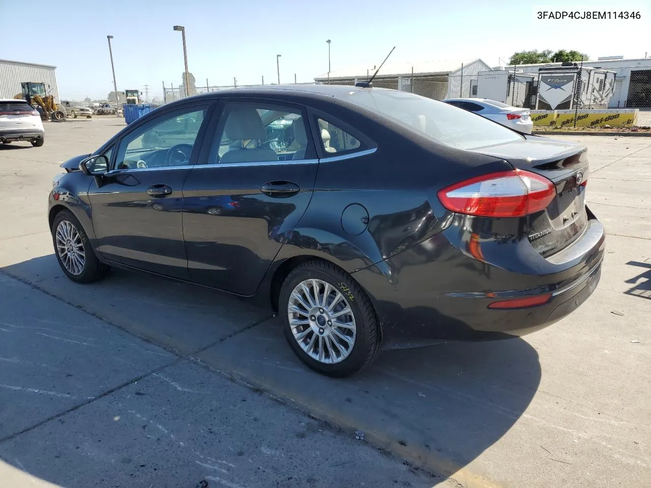 2014 Ford Fiesta Titanium VIN: 3FADP4CJ8EM114346 Lot: 53508234