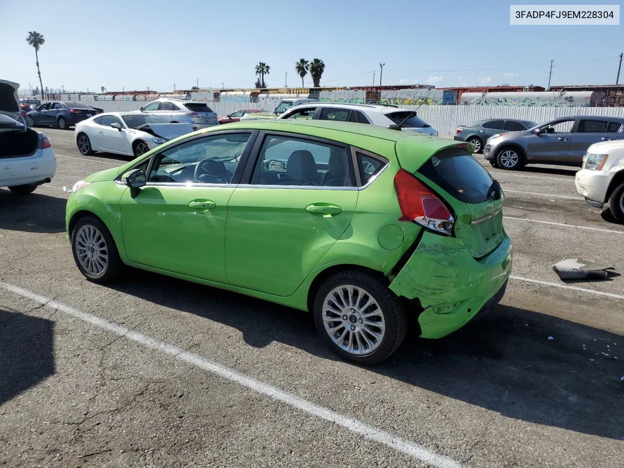 2014 Ford Fiesta Titanium VIN: 3FADP4FJ9EM228304 Lot: 53710274