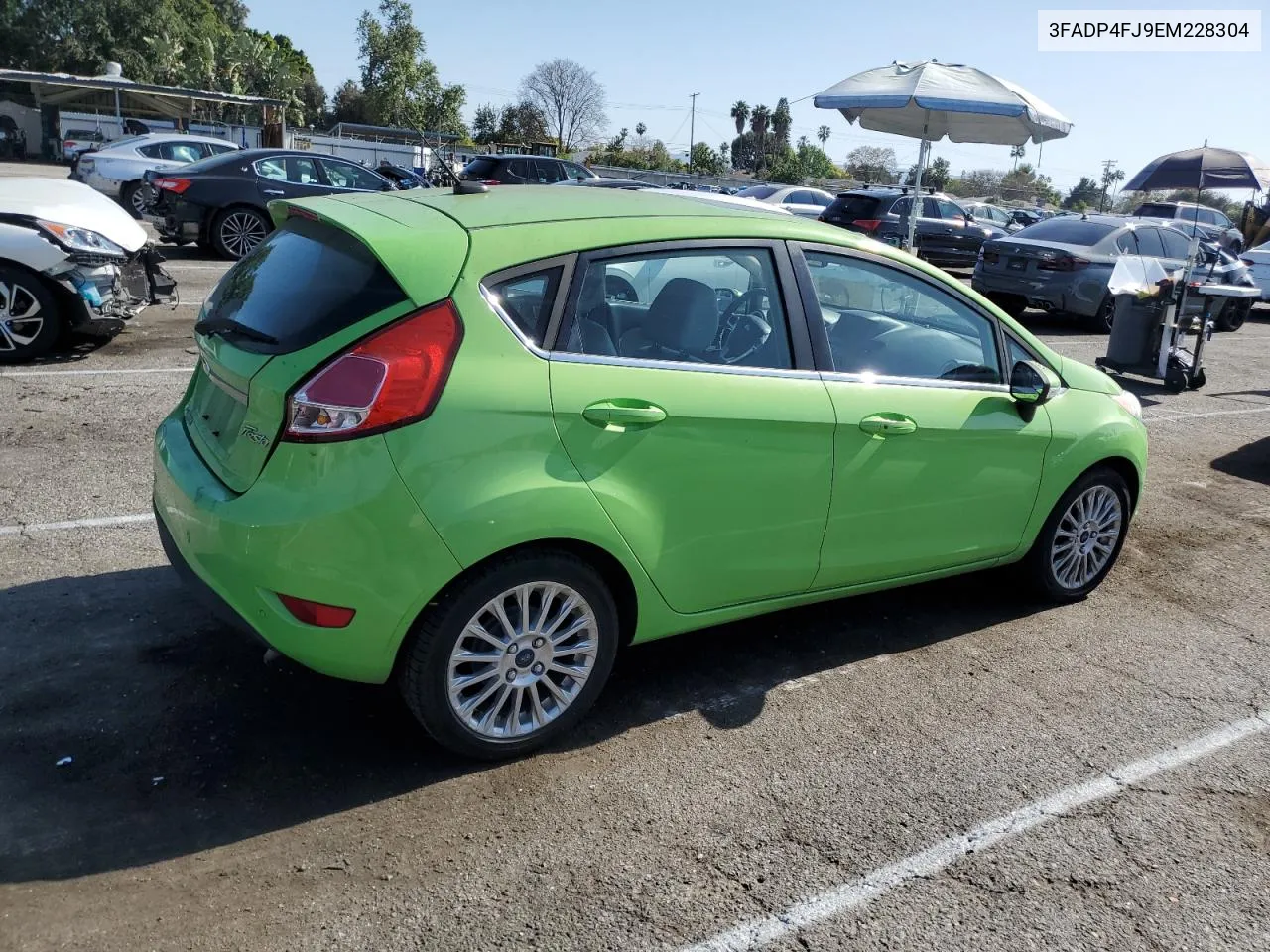 2014 Ford Fiesta Titanium VIN: 3FADP4FJ9EM228304 Lot: 53710274