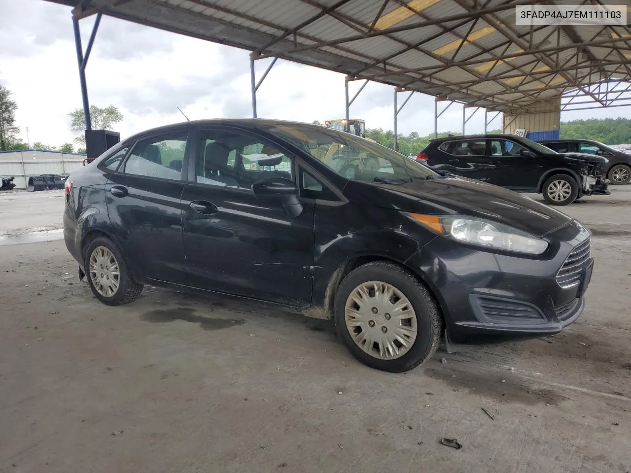 2014 Ford Fiesta S VIN: 3FADP4AJ7EM111103 Lot: 54250934