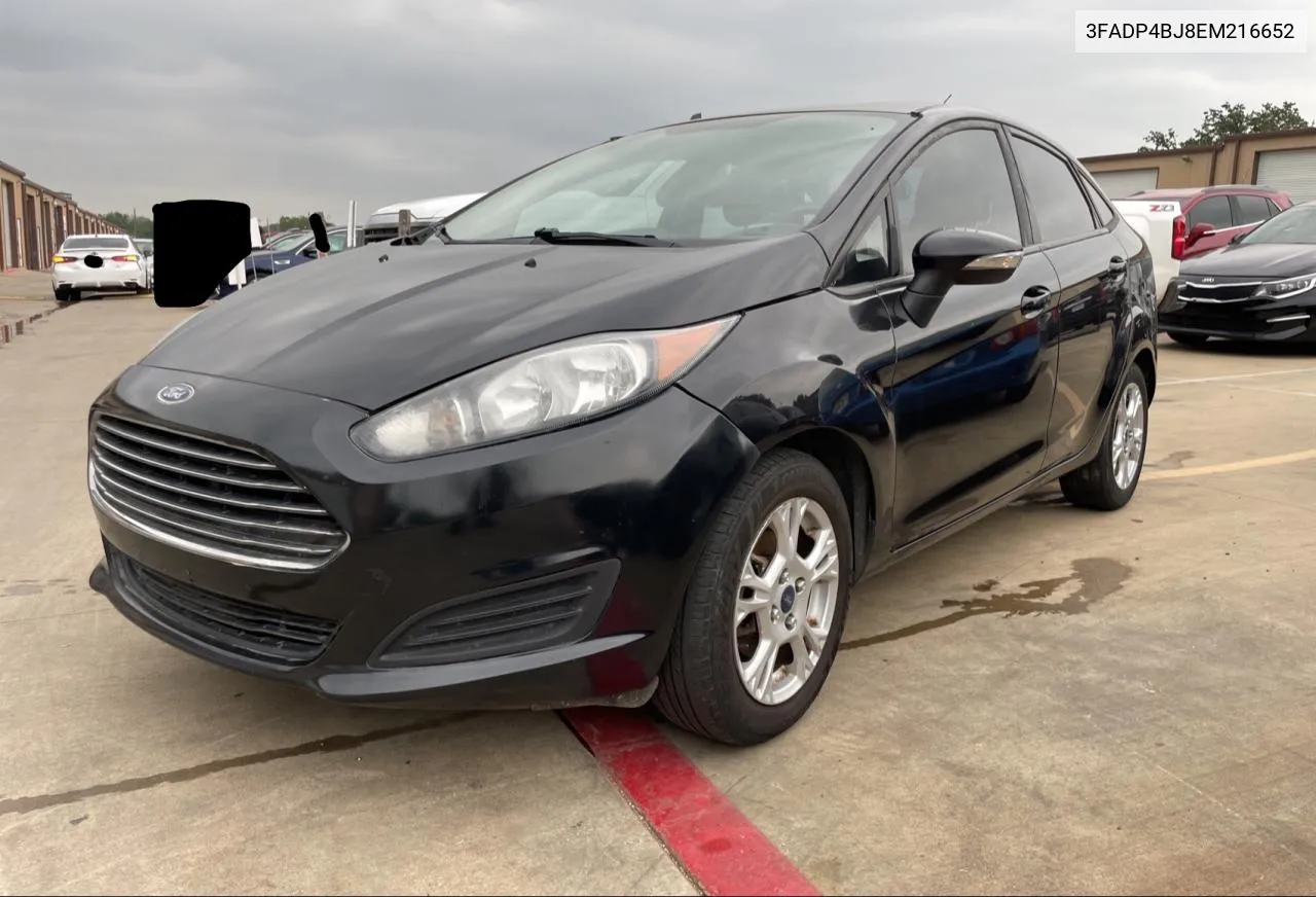 2014 Ford Fiesta Se VIN: 3FADP4BJ8EM216652 Lot: 54630574