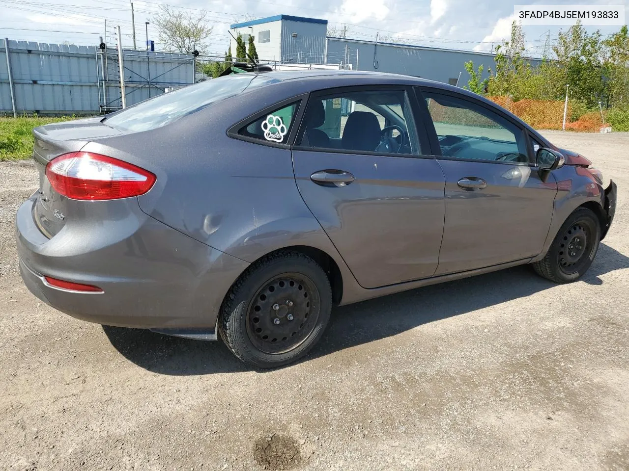 2014 Ford Fiesta Se VIN: 3FADP4BJ5EM193833 Lot: 54745574