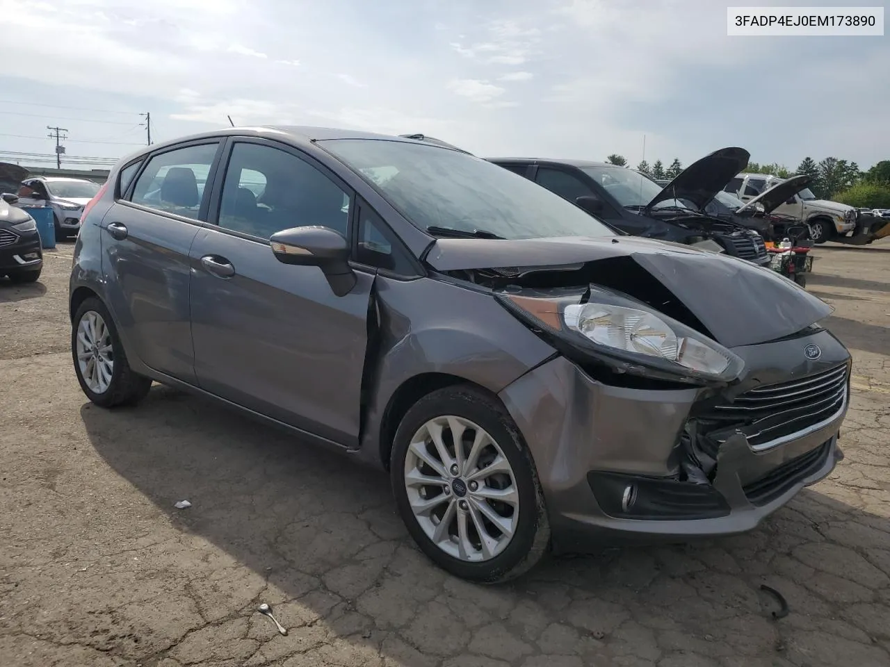 2014 Ford Fiesta Se VIN: 3FADP4EJ0EM173890 Lot: 54779564