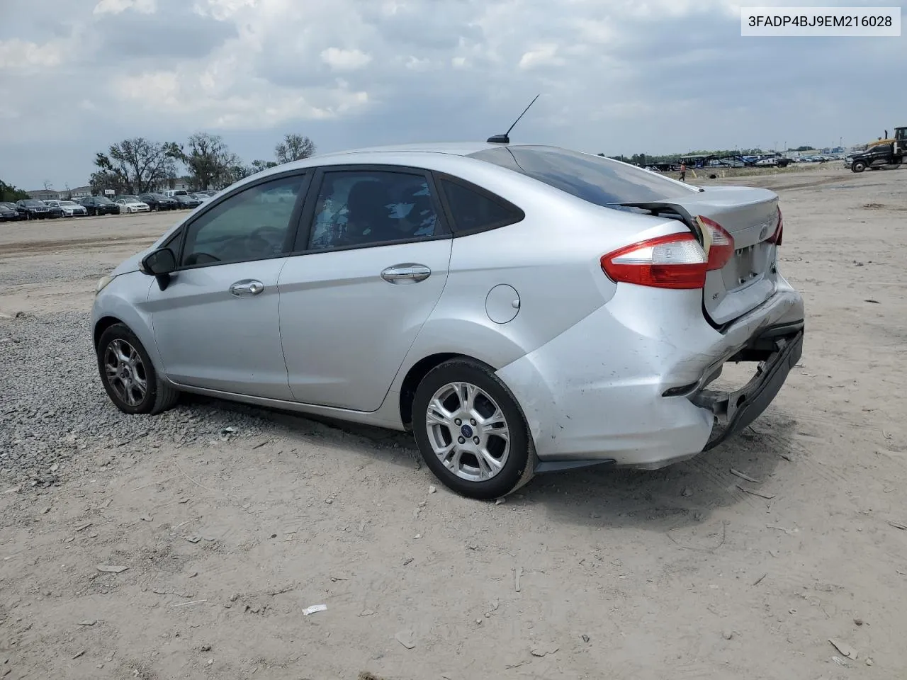 2014 Ford Fiesta Se VIN: 3FADP4BJ9EM216028 Lot: 54848554