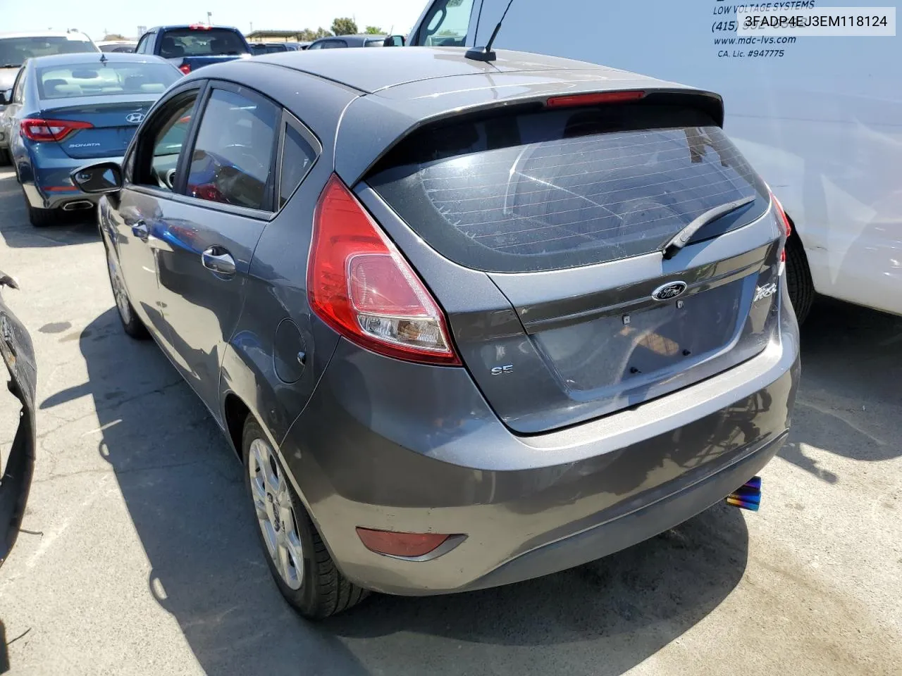 2014 Ford Fiesta Se VIN: 3FADP4EJ3EM118124 Lot: 55290884