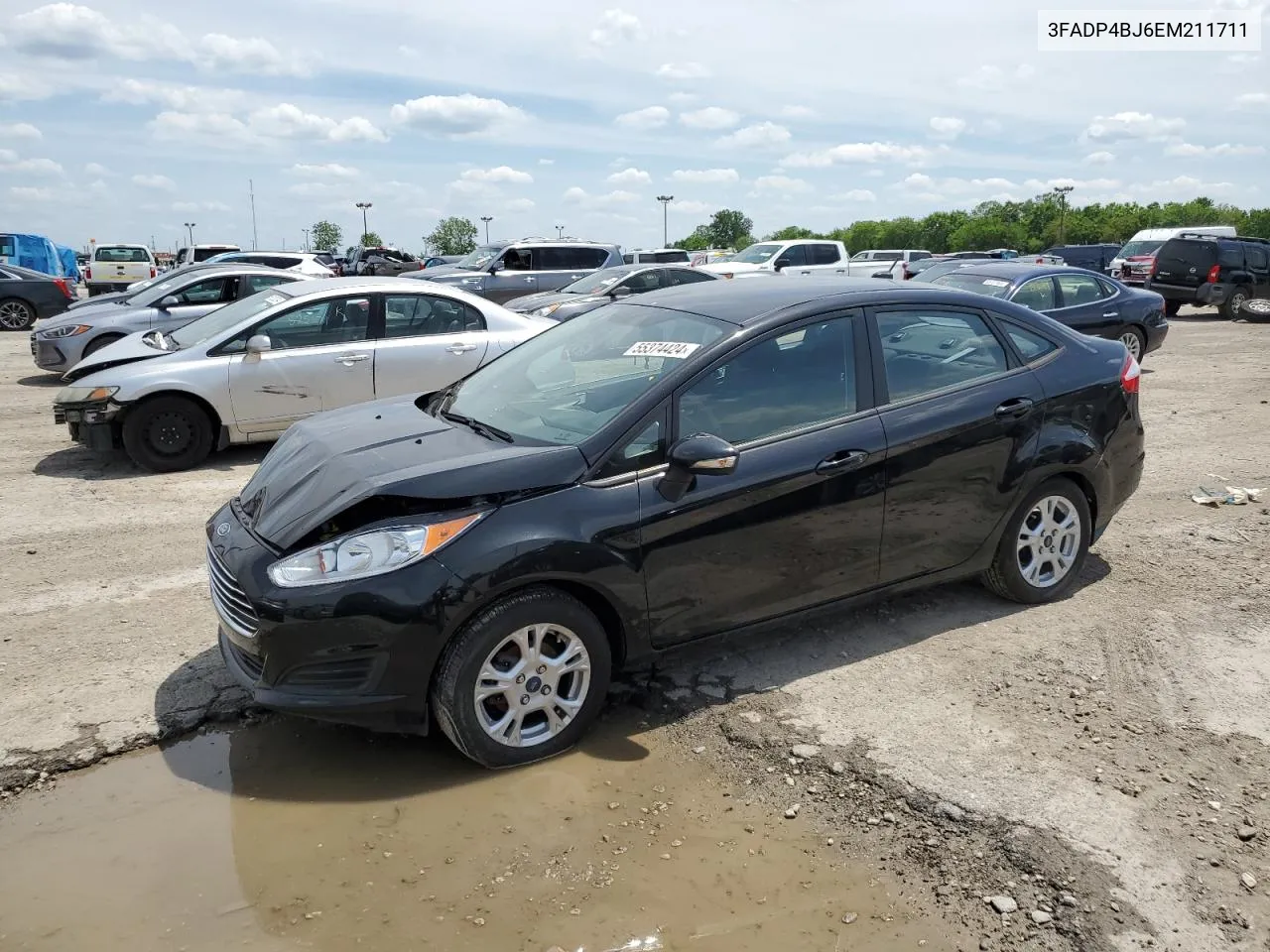 2014 Ford Fiesta Se VIN: 3FADP4BJ6EM211711 Lot: 55374424