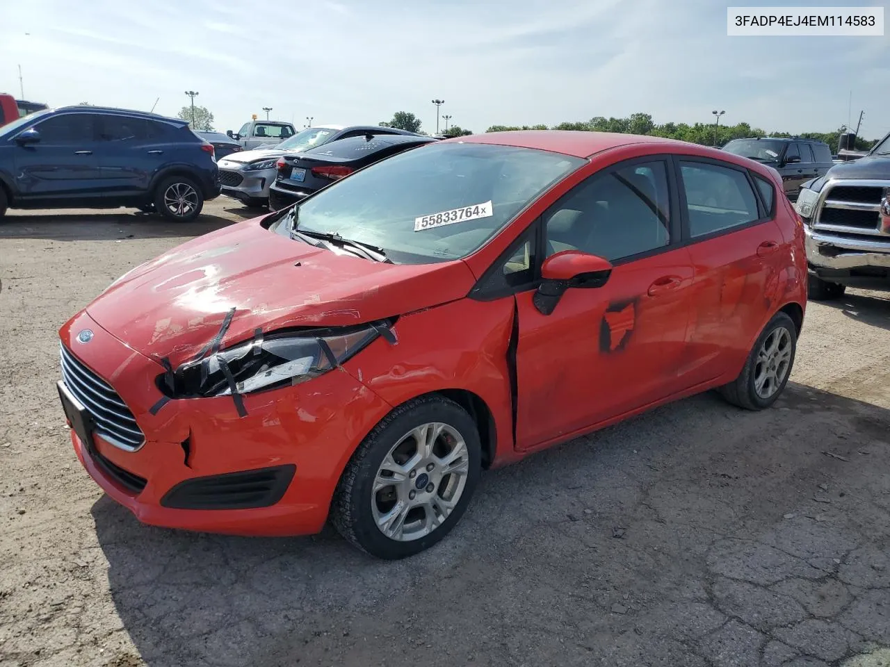 2014 Ford Fiesta Se VIN: 3FADP4EJ4EM114583 Lot: 55833764