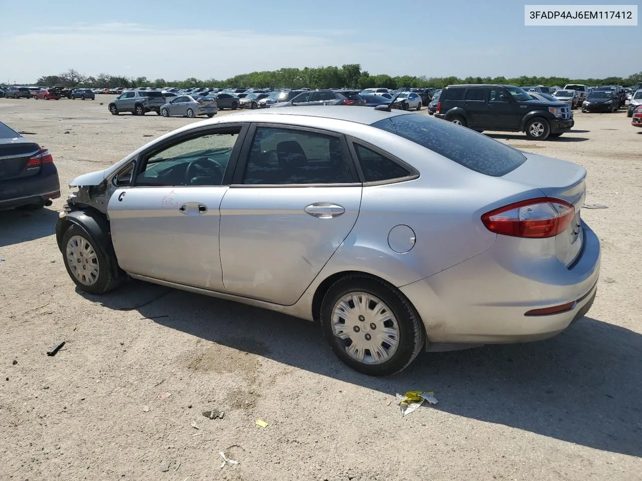 2014 Ford Fiesta S VIN: 3FADP4AJ6EM117412 Lot: 56510254