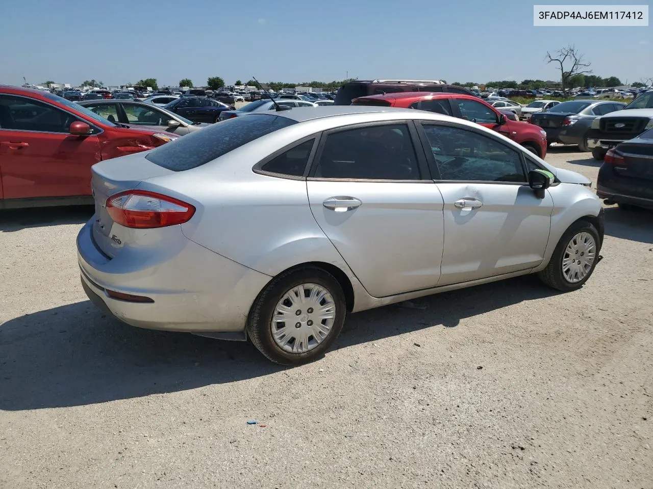 2014 Ford Fiesta S VIN: 3FADP4AJ6EM117412 Lot: 56510254