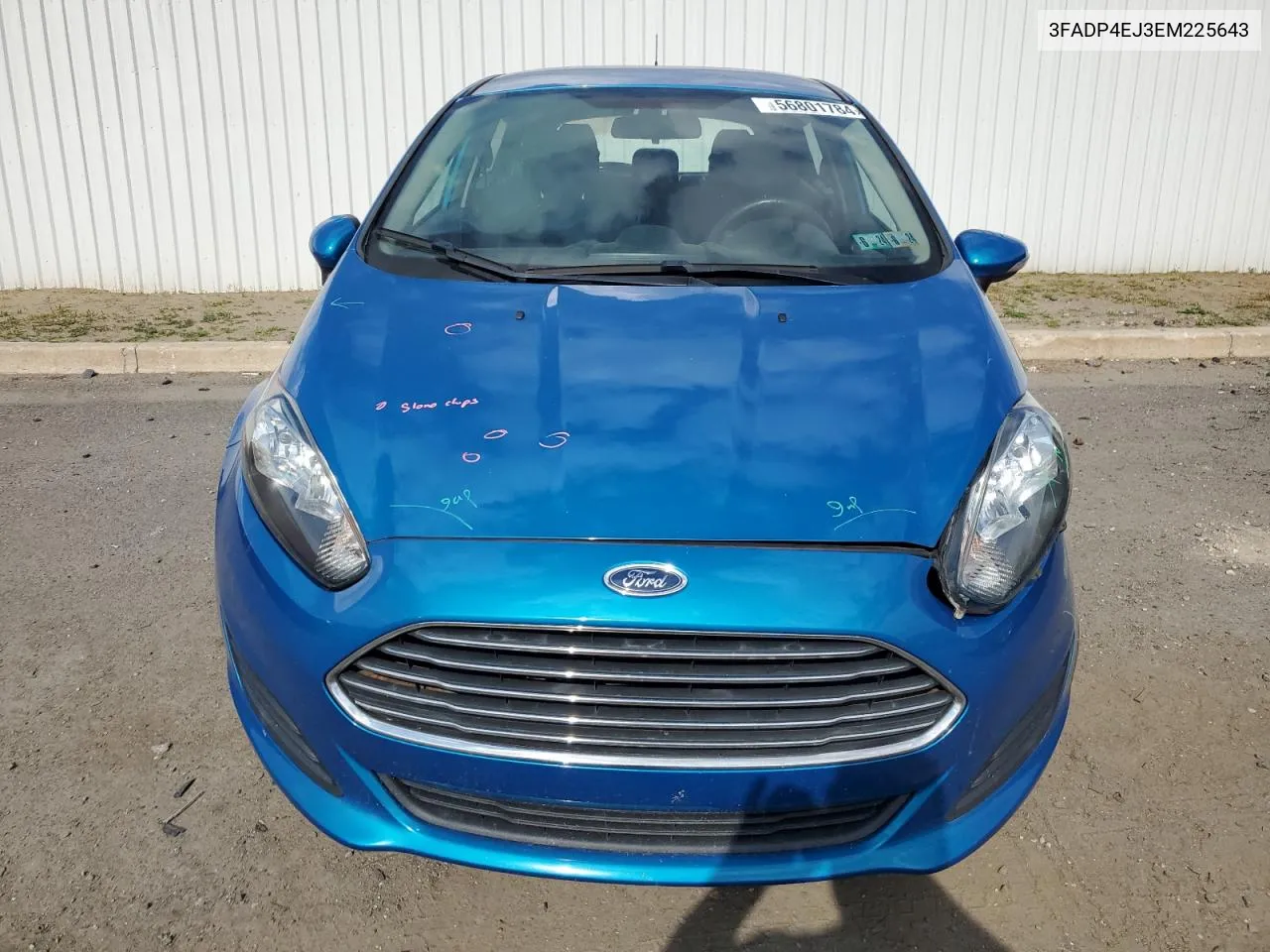 2014 Ford Fiesta Se VIN: 3FADP4EJ3EM225643 Lot: 56801784