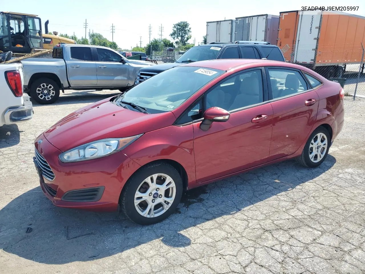 2014 Ford Fiesta Se VIN: 3FADP4BJ9EM205997 Lot: 57459854