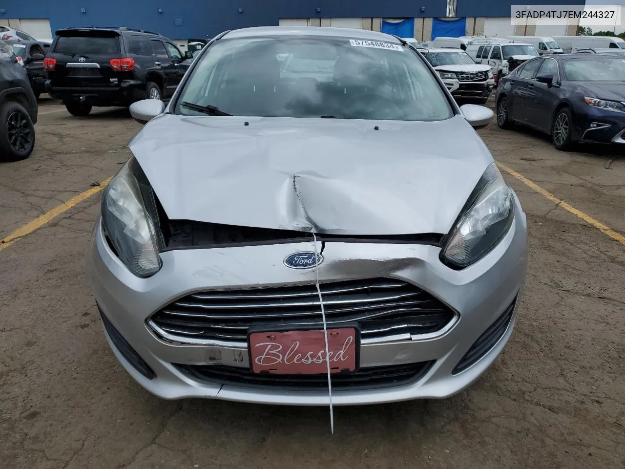 2014 Ford Fiesta S VIN: 3FADP4TJ7EM244327 Lot: 57548834