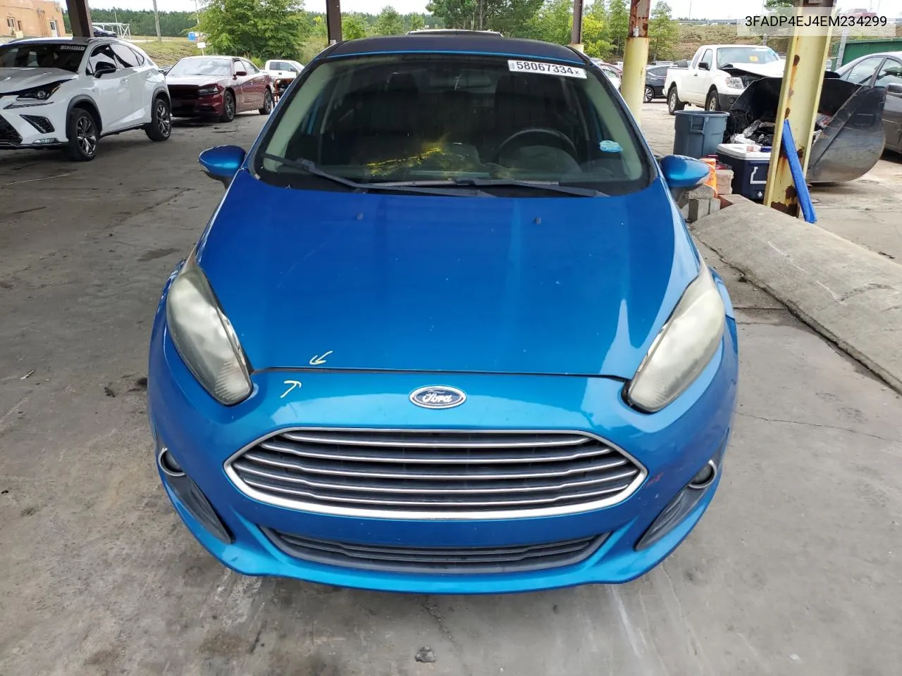 2014 Ford Fiesta Se VIN: 3FADP4EJ4EM234299 Lot: 58067334