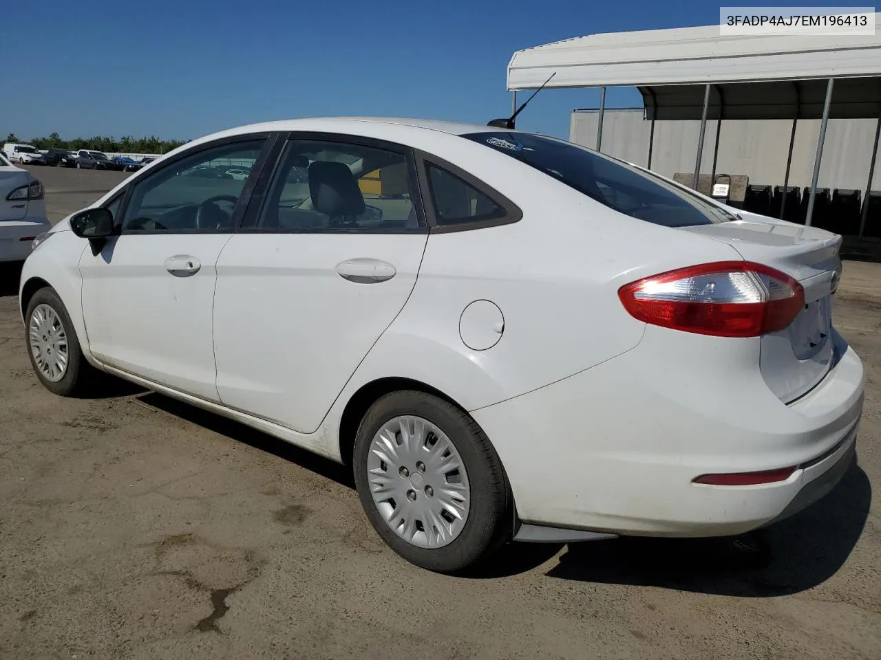 2014 Ford Fiesta S VIN: 3FADP4AJ7EM196413 Lot: 58103204