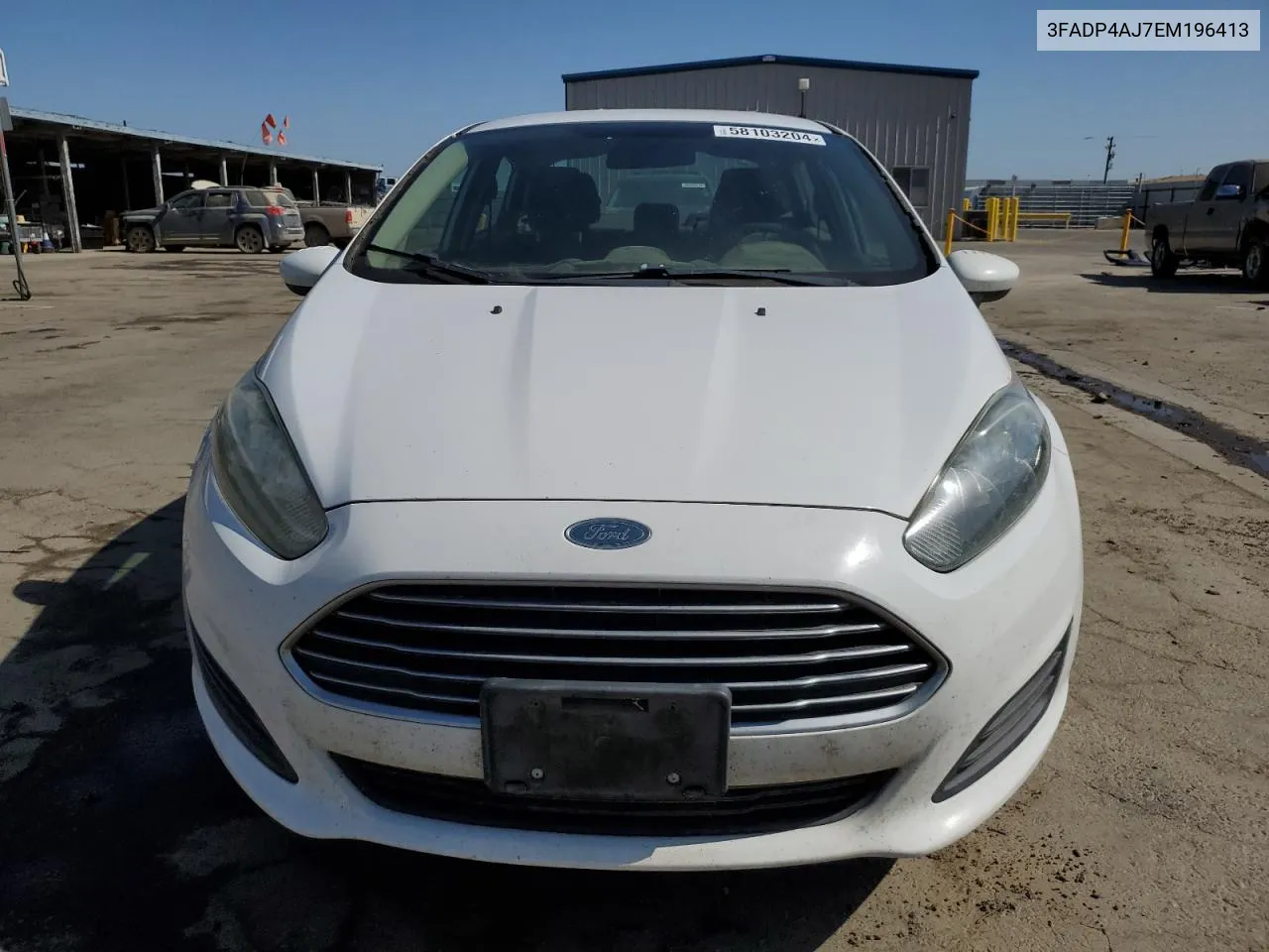 2014 Ford Fiesta S VIN: 3FADP4AJ7EM196413 Lot: 58103204