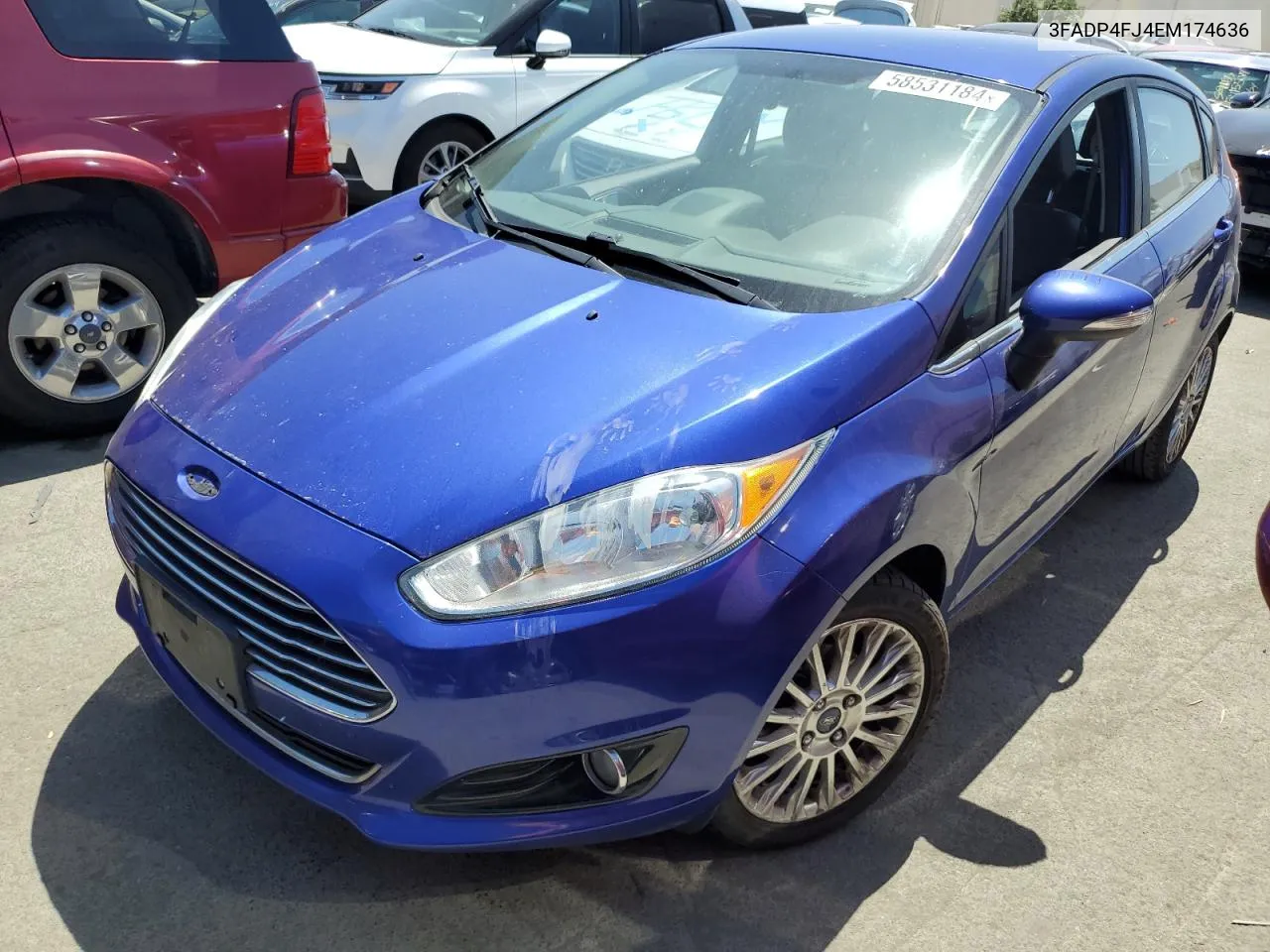 2014 Ford Fiesta Titanium VIN: 3FADP4FJ4EM174636 Lot: 58531184