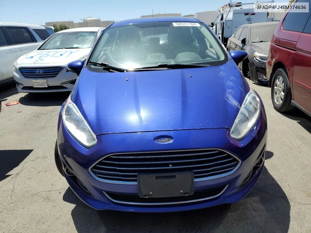 2014 Ford Fiesta Titanium VIN: 3FADP4FJ4EM174636 Lot: 58531184