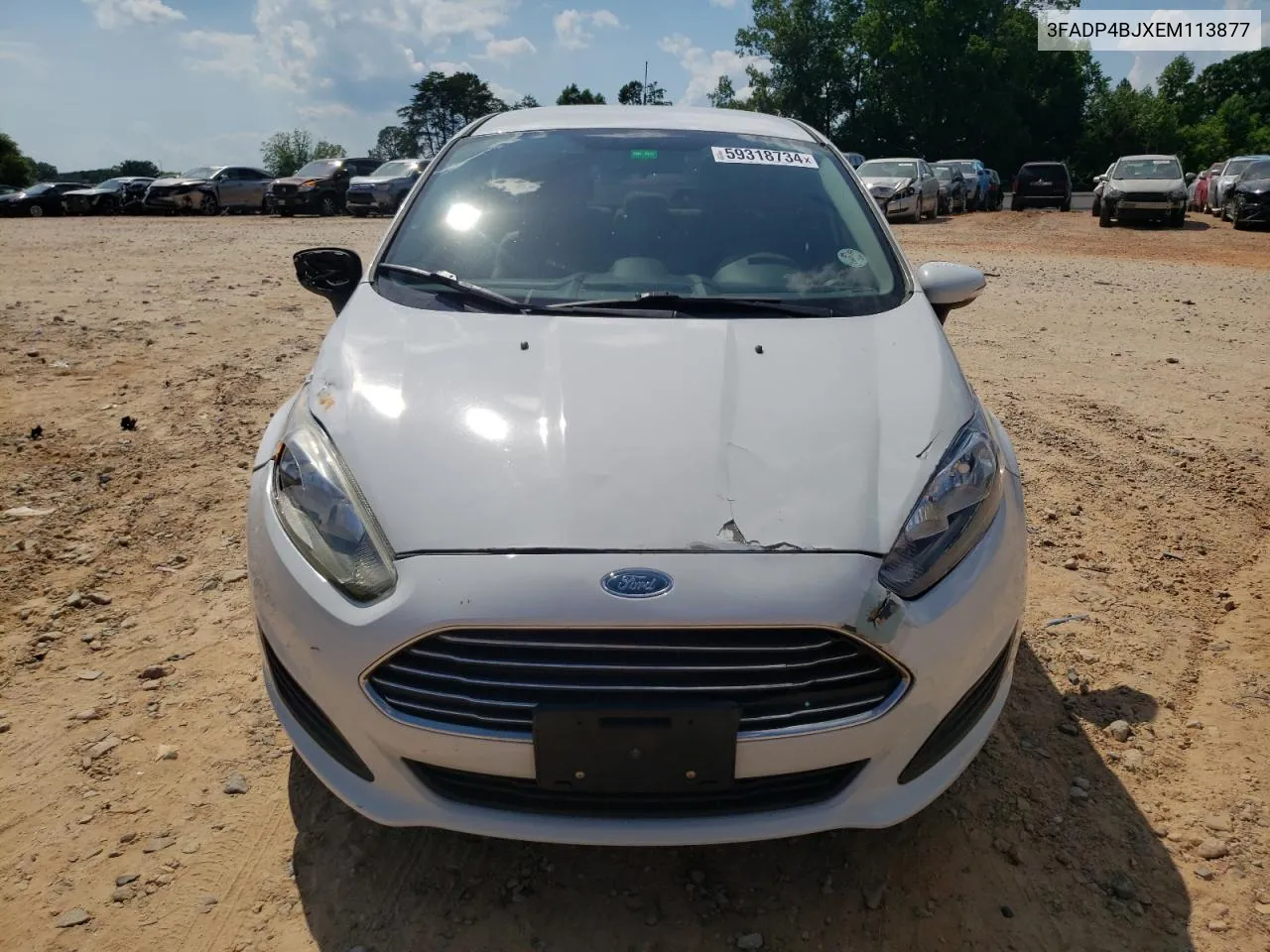 2014 Ford Fiesta Se VIN: 3FADP4BJXEM113877 Lot: 59318734