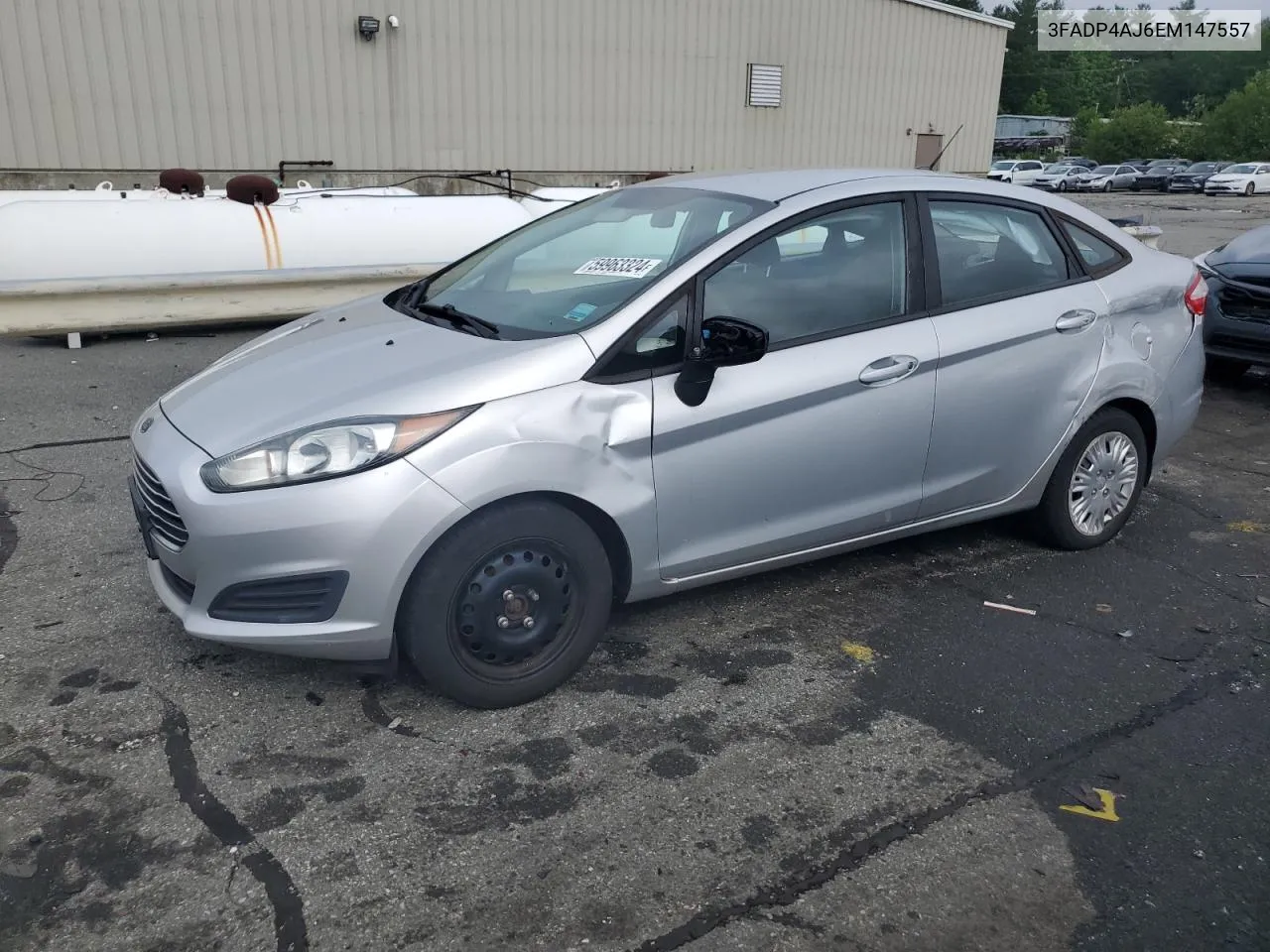 2014 Ford Fiesta S VIN: 3FADP4AJ6EM147557 Lot: 59963324