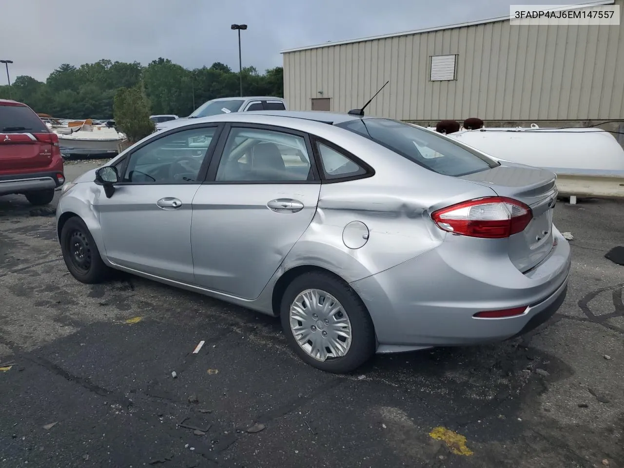 2014 Ford Fiesta S VIN: 3FADP4AJ6EM147557 Lot: 59963324