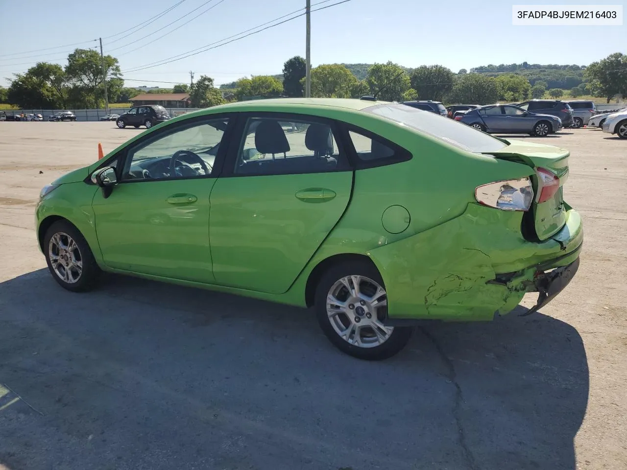 2014 Ford Fiesta Se VIN: 3FADP4BJ9EM216403 Lot: 60622544