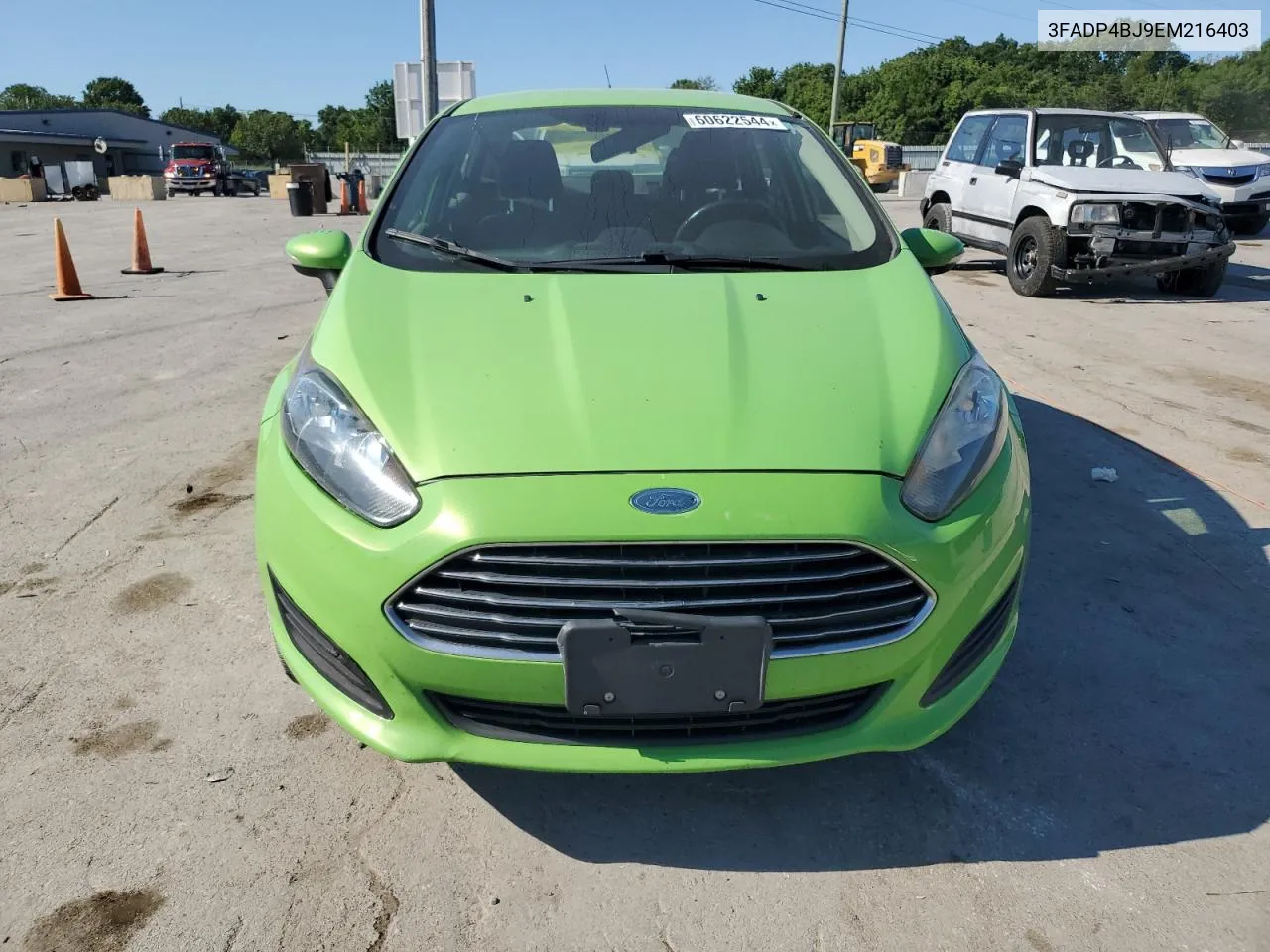 2014 Ford Fiesta Se VIN: 3FADP4BJ9EM216403 Lot: 60622544