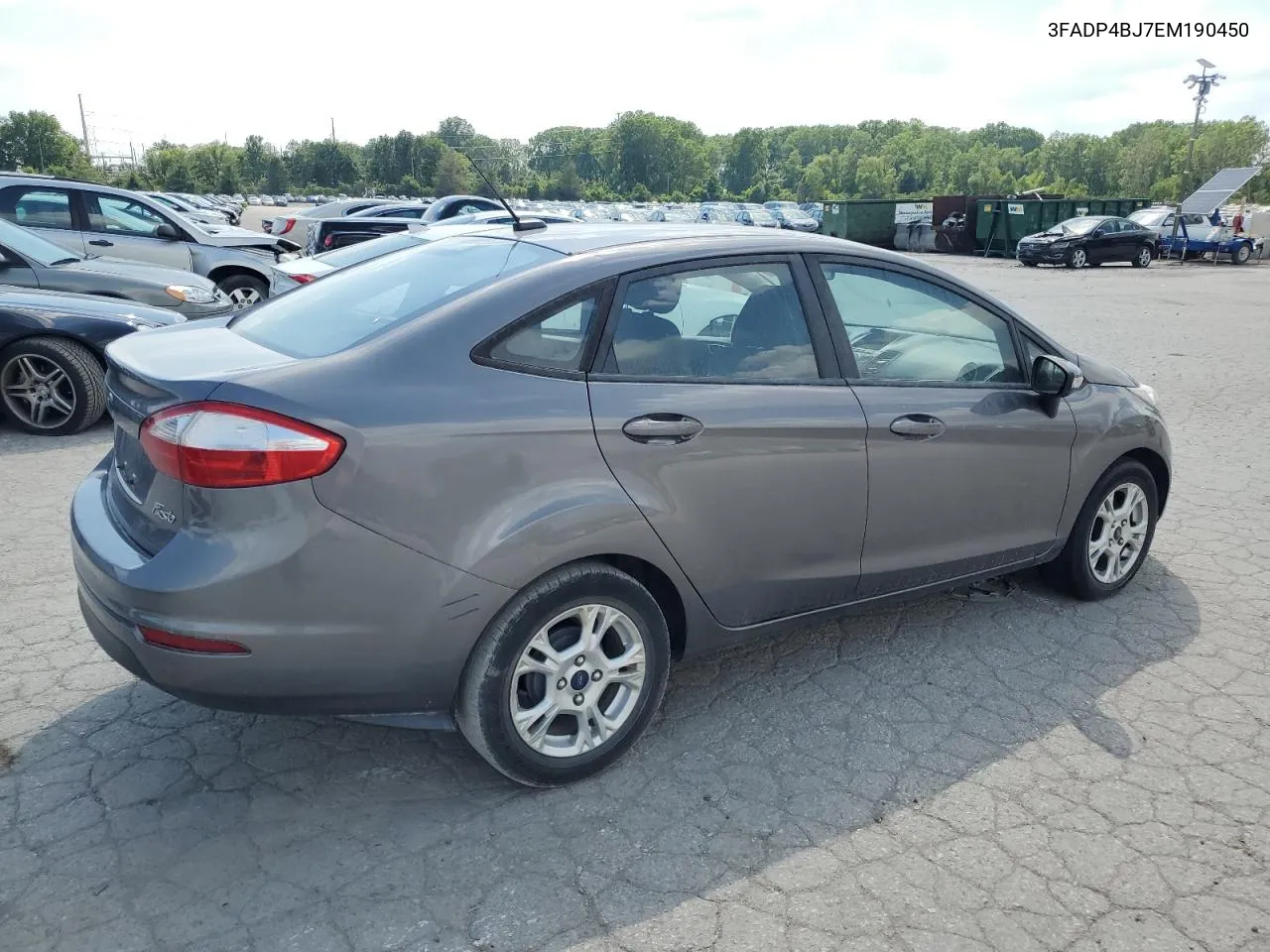 2014 Ford Fiesta Se VIN: 3FADP4BJ7EM190450 Lot: 60749414