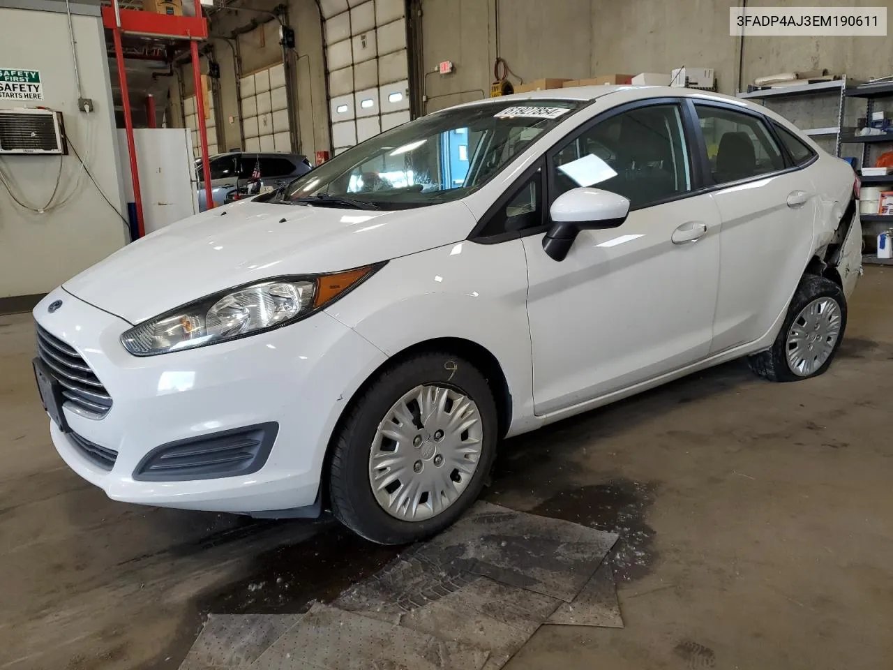 2014 Ford Fiesta S VIN: 3FADP4AJ3EM190611 Lot: 61927854