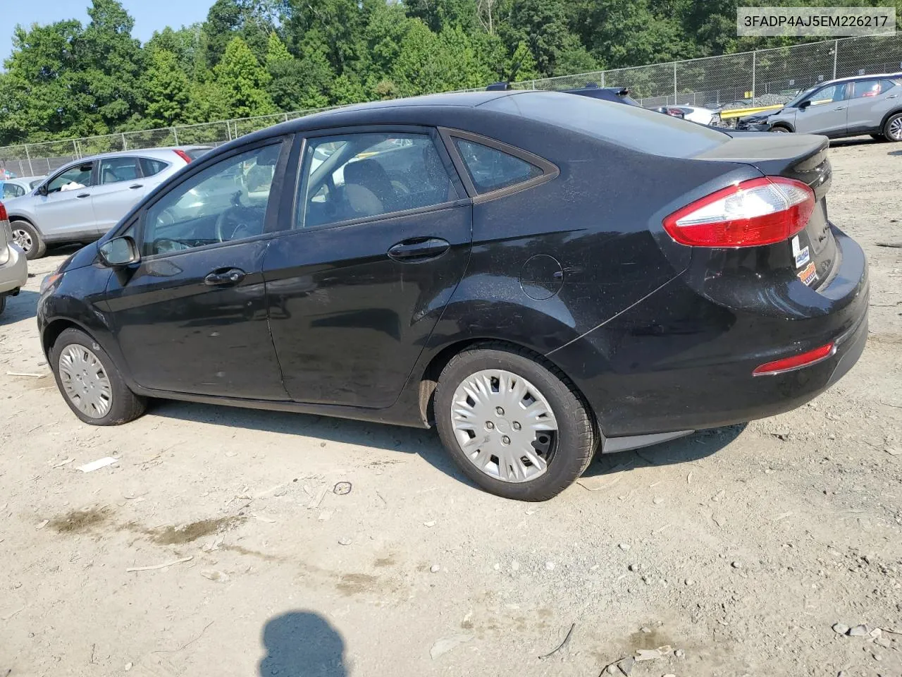 2014 Ford Fiesta S VIN: 3FADP4AJ5EM226217 Lot: 63555284