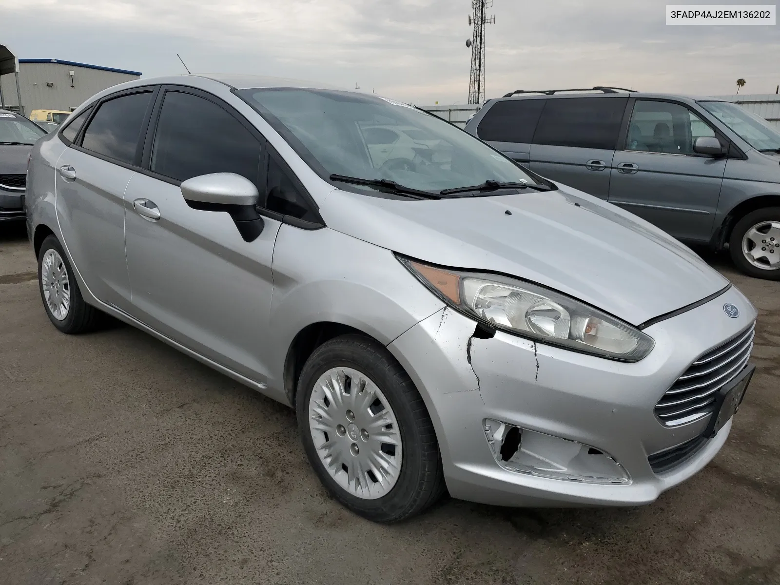 2014 Ford Fiesta S VIN: 3FADP4AJ2EM136202 Lot: 65848754