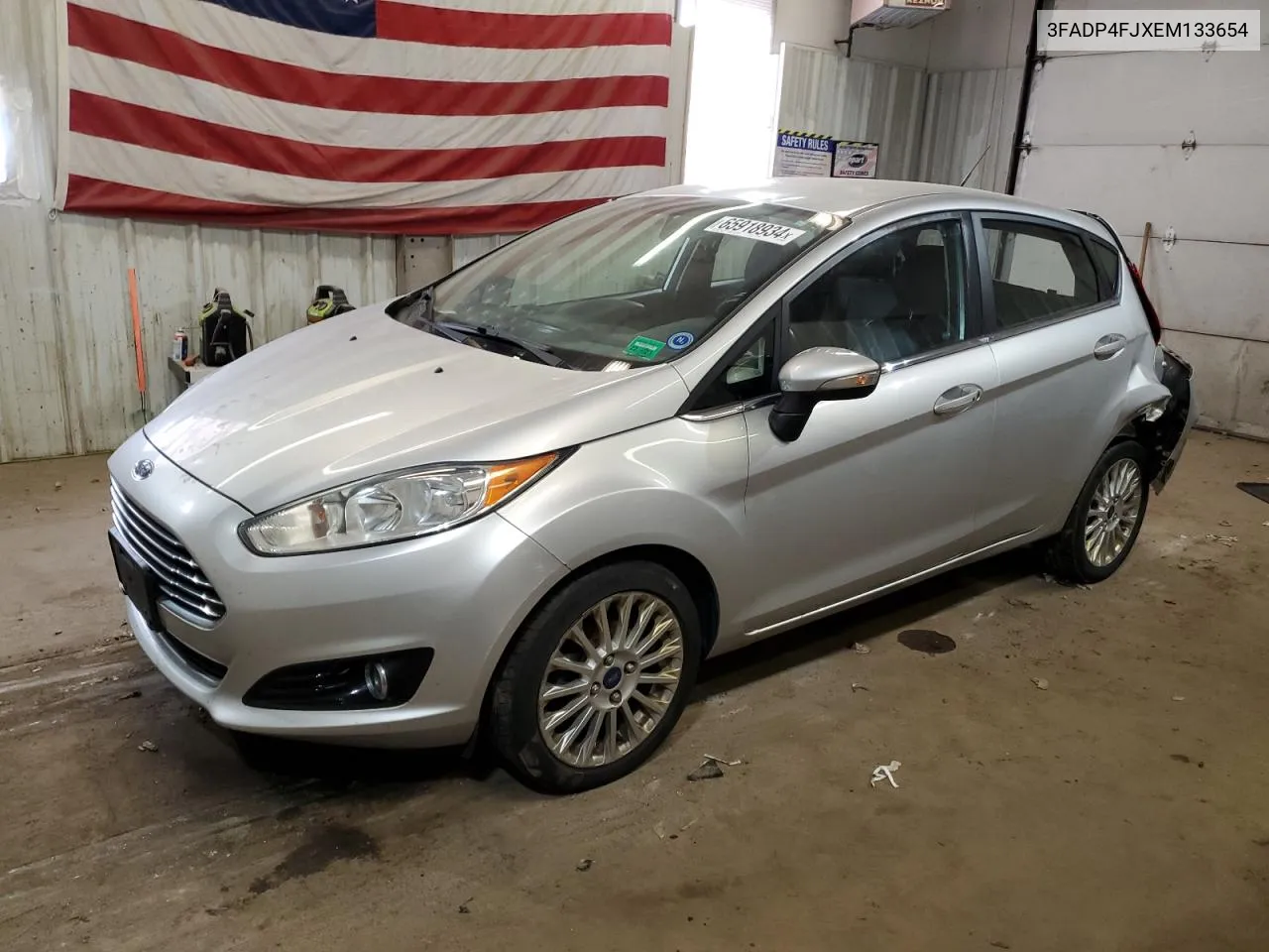 2014 Ford Fiesta Titanium VIN: 3FADP4FJXEM133654 Lot: 65918934