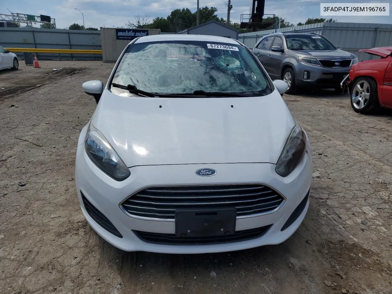 2014 Ford Fiesta S VIN: 3FADP4TJ9EM196765 Lot: 67273694