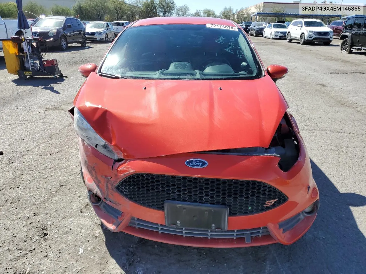 2014 Ford Fiesta St VIN: 3FADP4GX4EM145365 Lot: 72174074