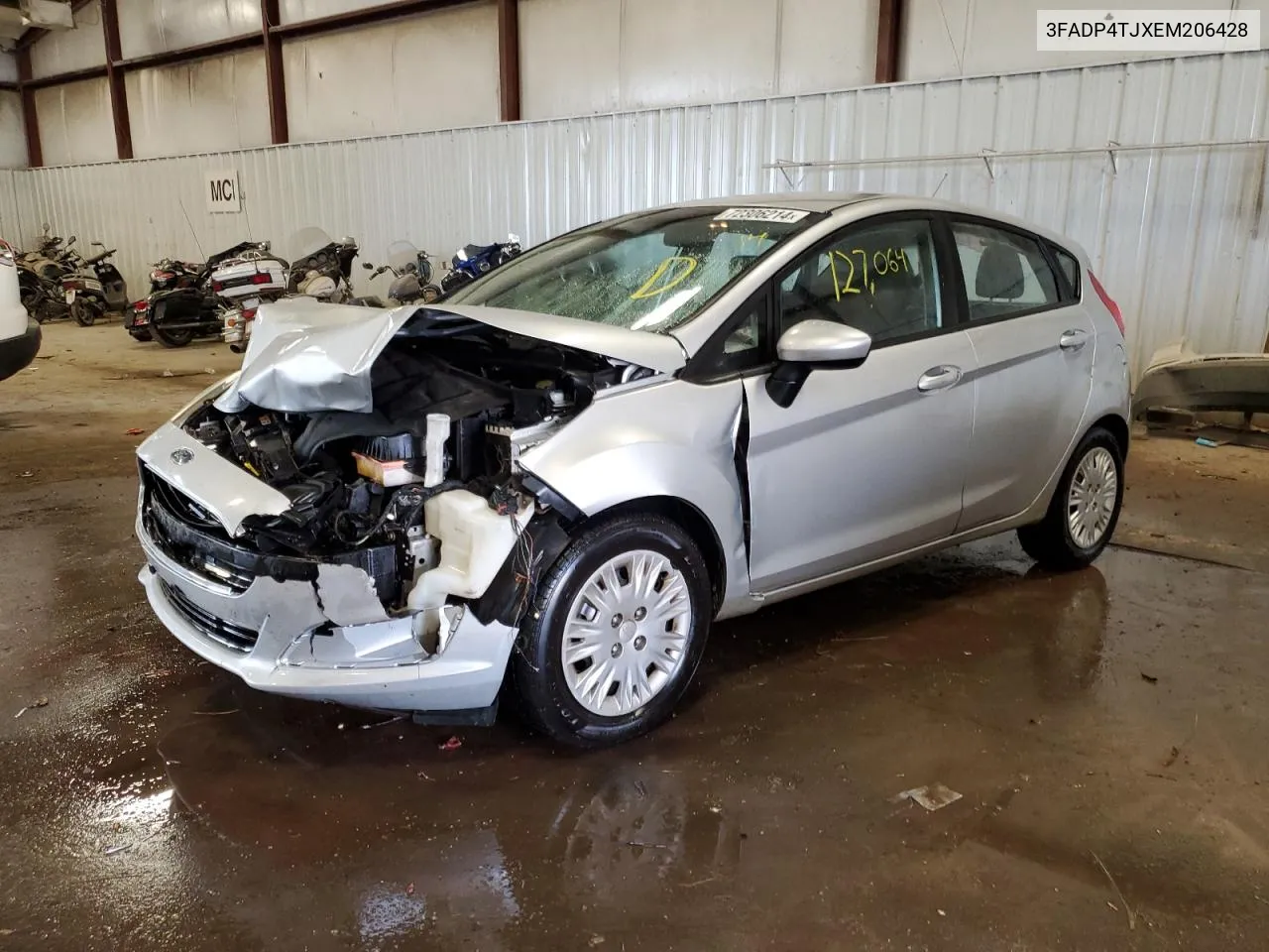 2014 Ford Fiesta S VIN: 3FADP4TJXEM206428 Lot: 72306214