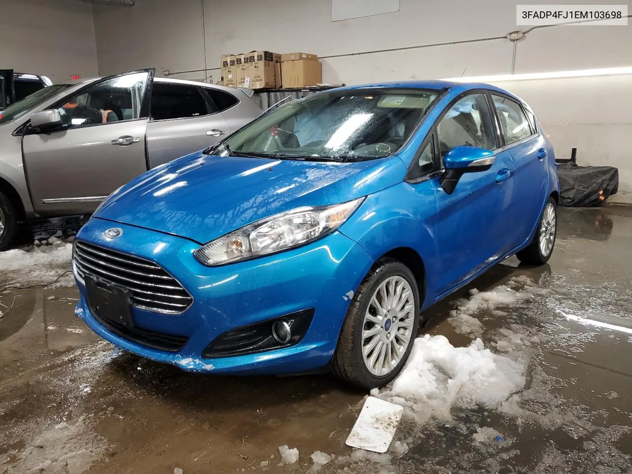 2014 Ford Fiesta Titanium VIN: 3FADP4FJ1EM103698 Lot: 82851353