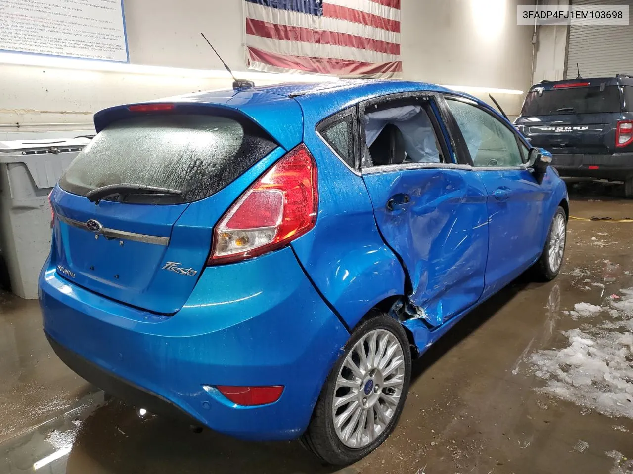 2014 Ford Fiesta Titanium VIN: 3FADP4FJ1EM103698 Lot: 82851353