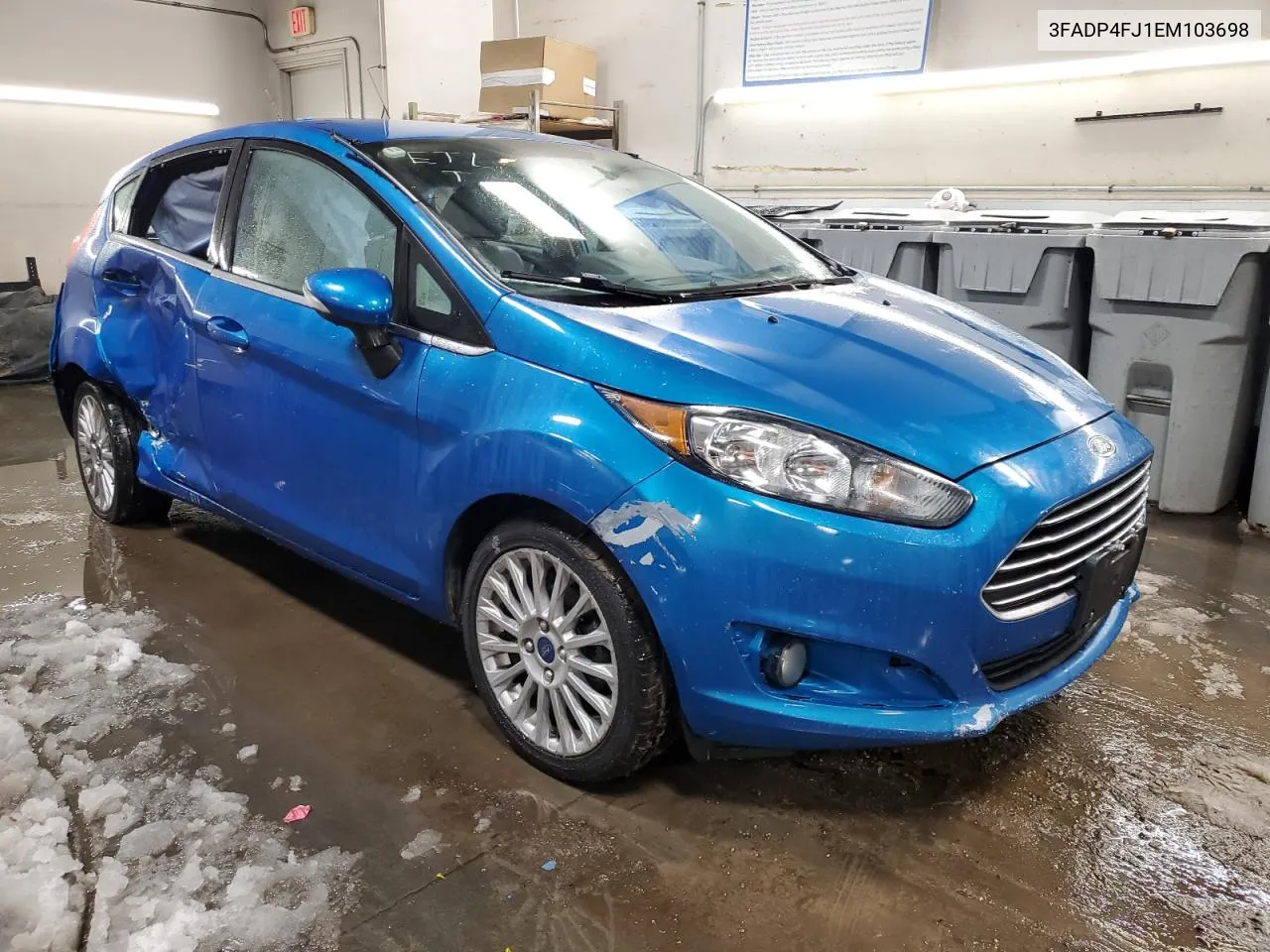 2014 Ford Fiesta Titanium VIN: 3FADP4FJ1EM103698 Lot: 82851353