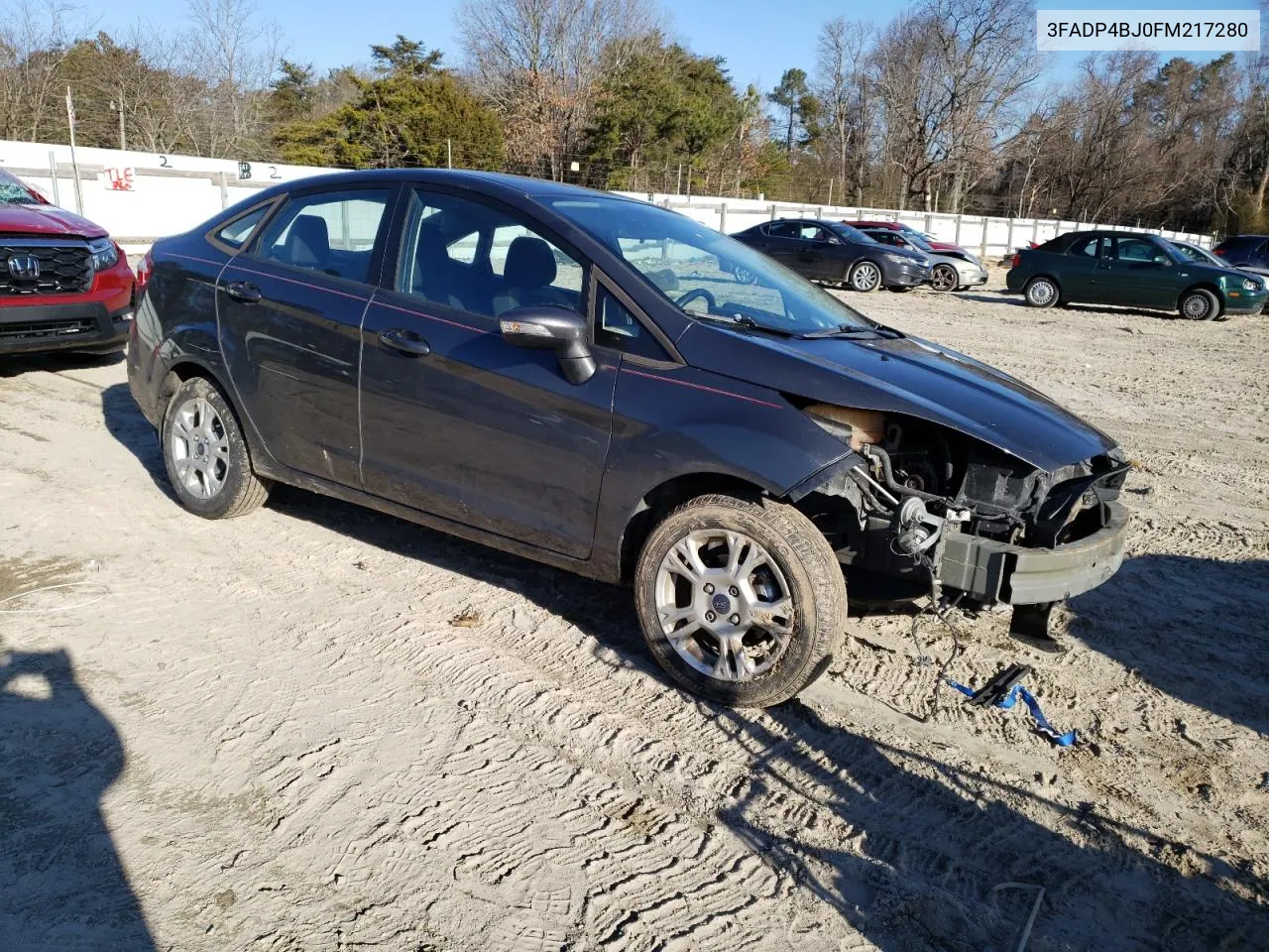 2015 Ford Fiesta Se VIN: 3FADP4BJ0FM217280 Lot: 41828834