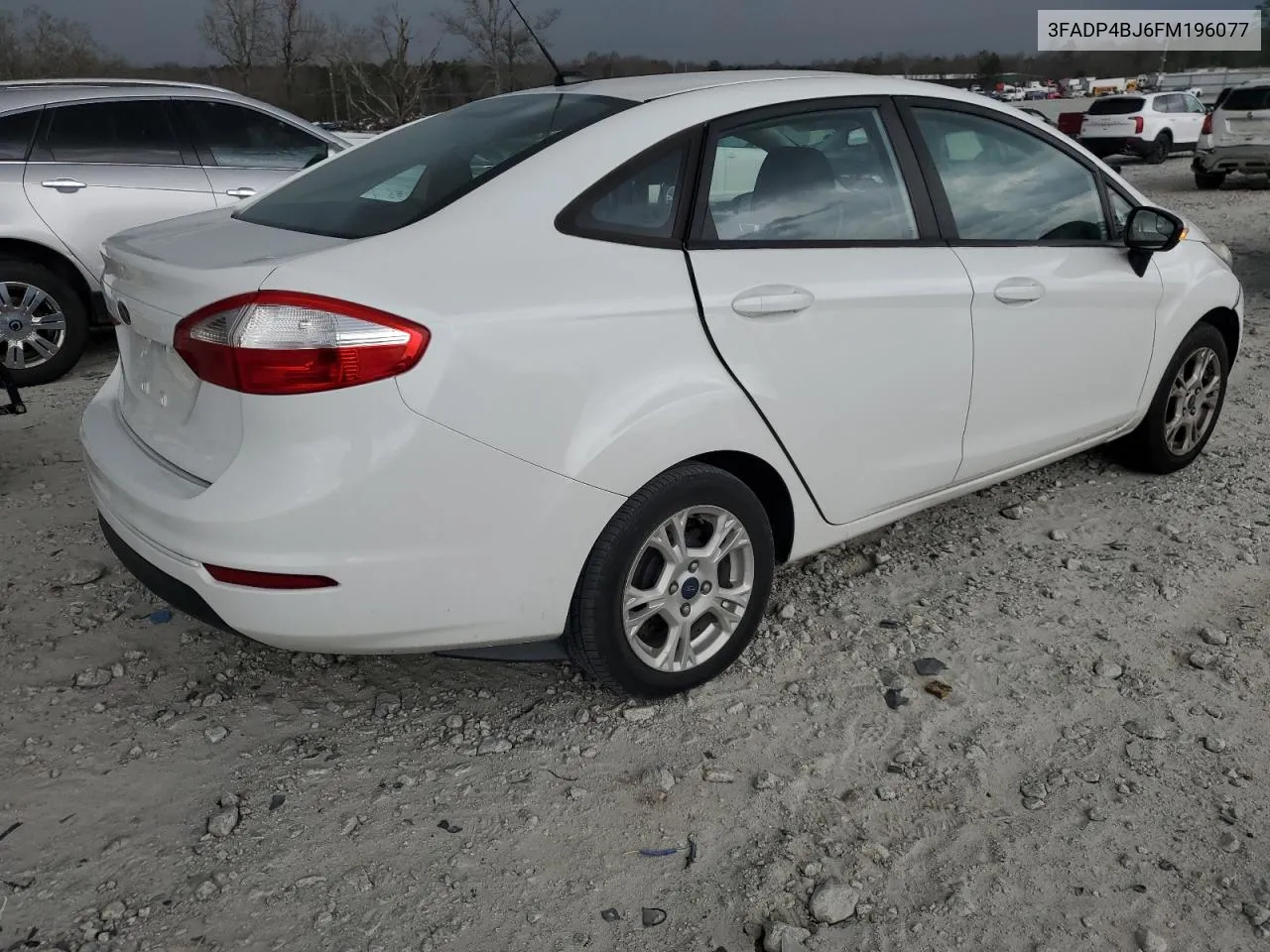 2015 Ford Fiesta Se VIN: 3FADP4BJ6FM196077 Lot: 44661014