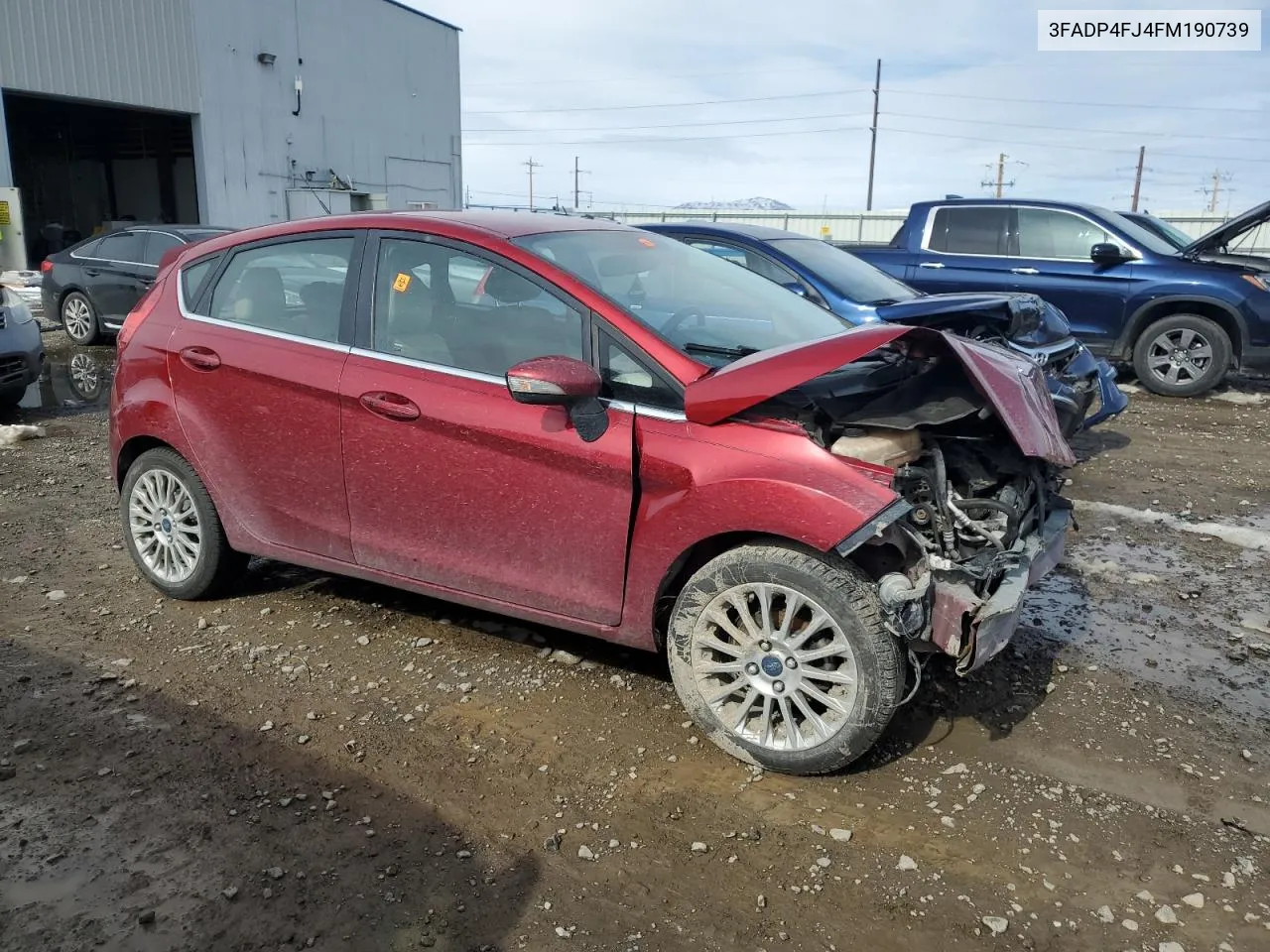 2015 Ford Fiesta Titanium VIN: 3FADP4FJ4FM190739 Lot: 45366644